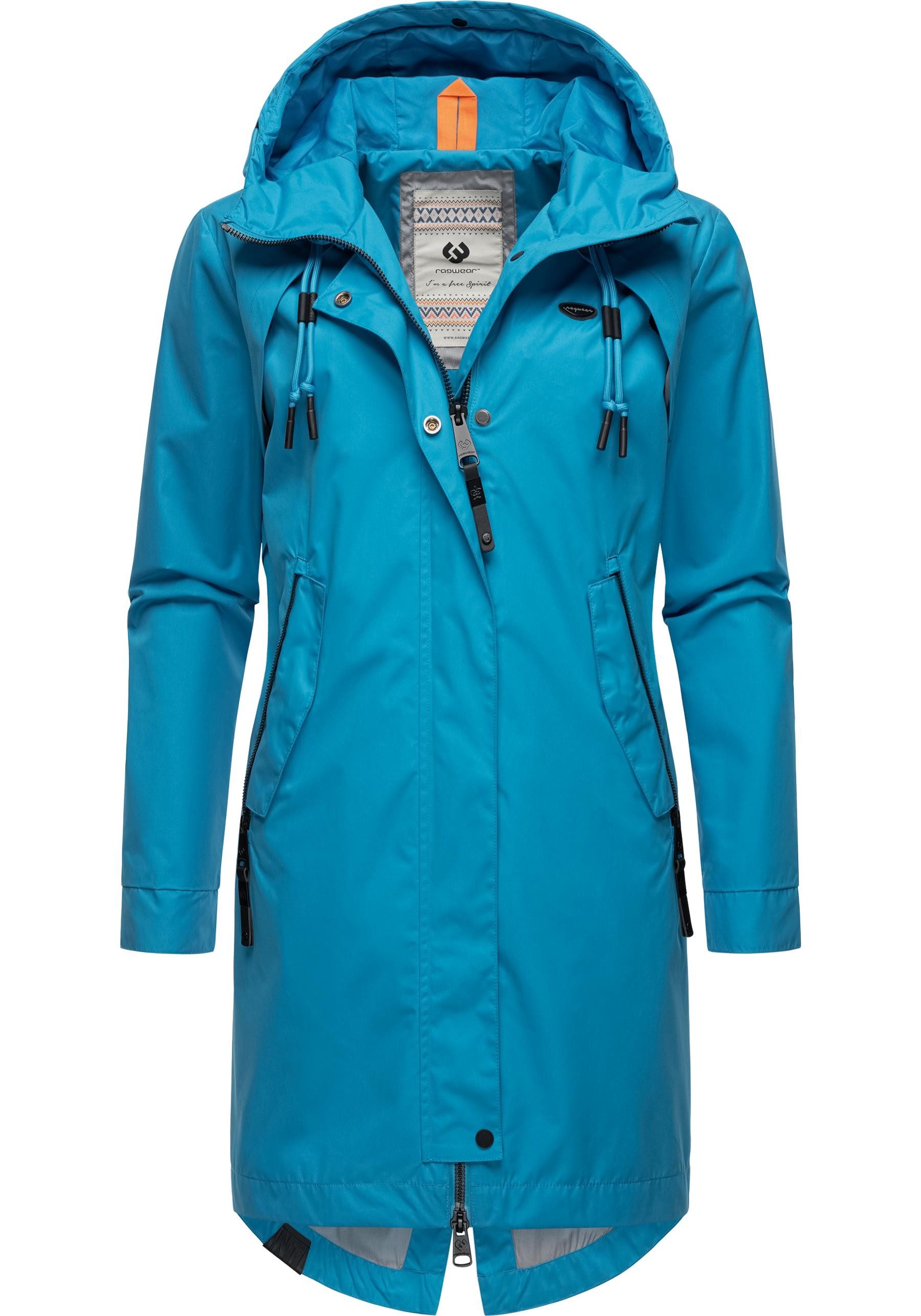 Ragwear Jerseymantel Rejany Wasserdichter Damen Parka für die Übergangszeit