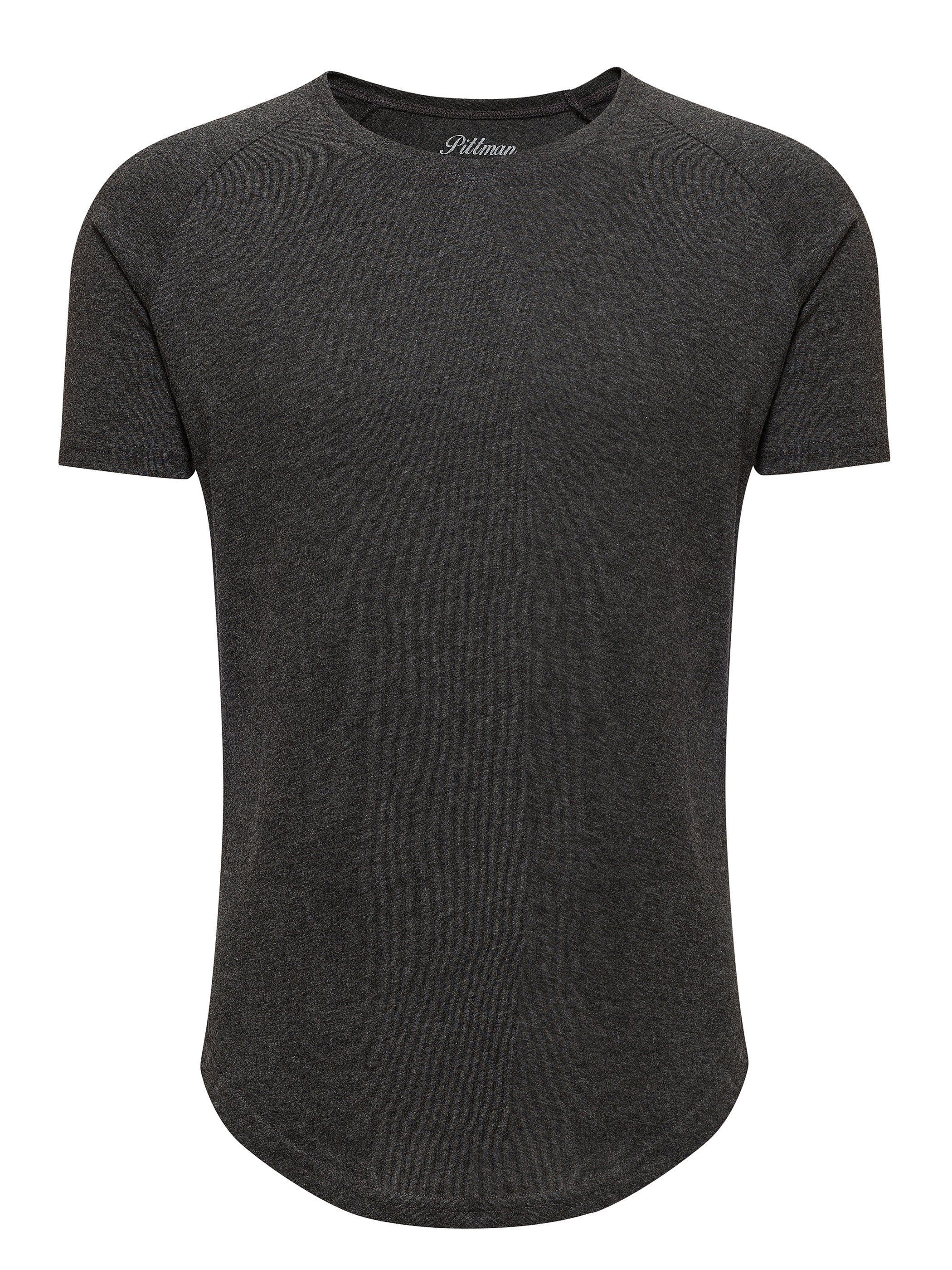 Pittman T-Shirt 3-Pack Herren T-Shirt Finn (Set, 3er-Pack) Oversize Rundhals T-Shirt