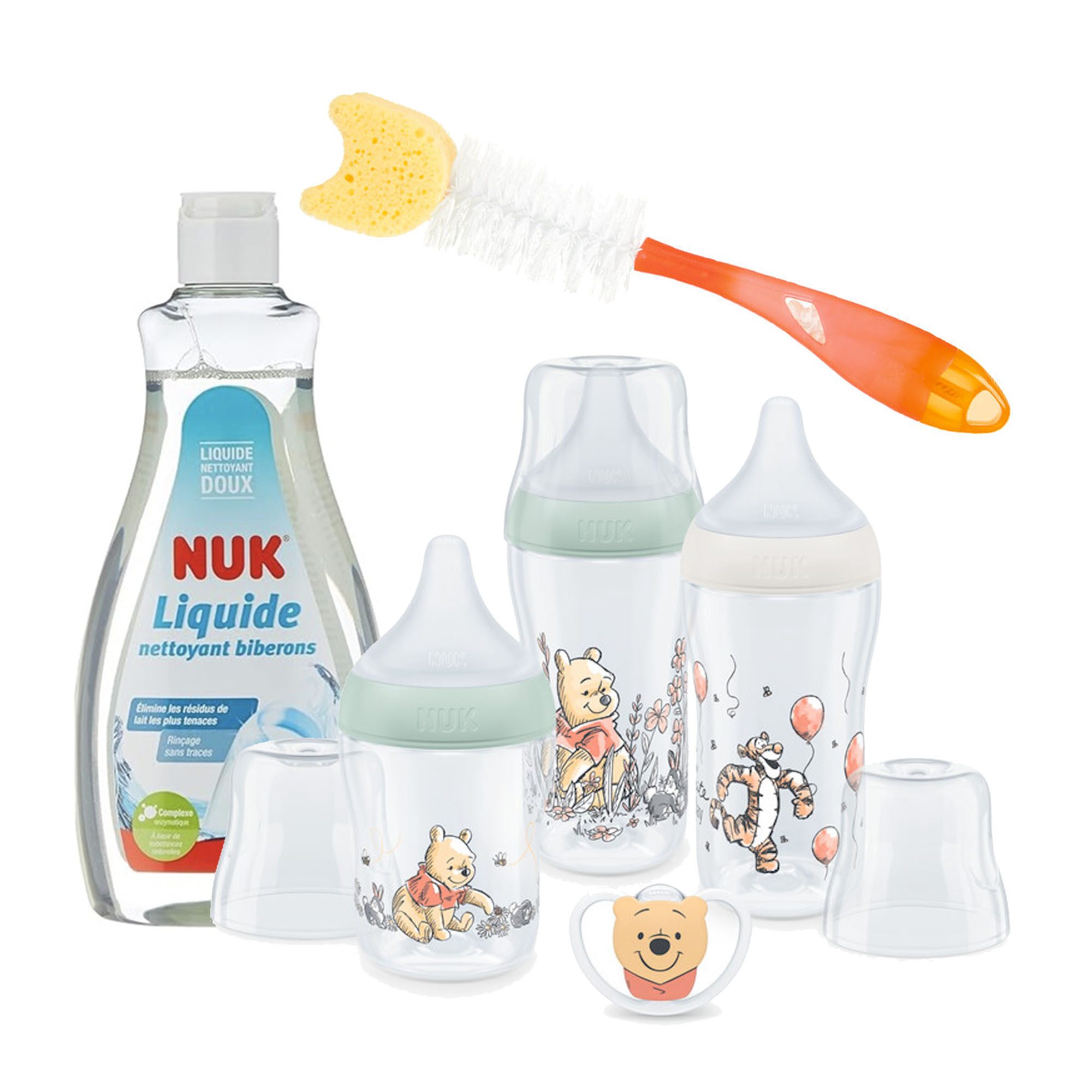 Babyflasche NUK Perfect Match Babyflaschenset mit Schnuller 0+ Geschenkset