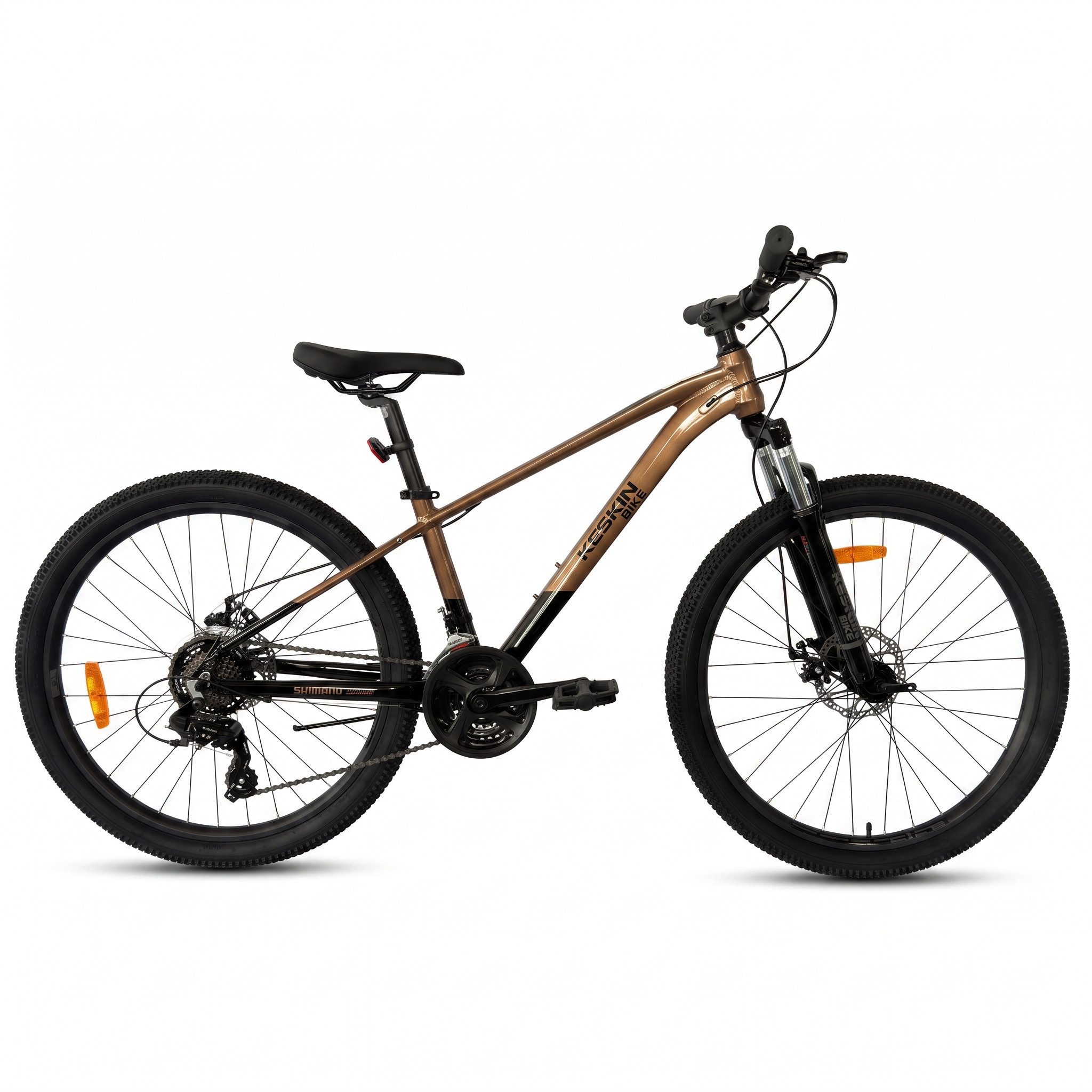 Keskin eBike Mountainbike Keskin MTB1, 29 Zoll Fahrrad für Herren Damen, Mädchen und Jungen, 21 Gang Shimano RD-TY300D/EF500 Schaltwerk, Kettenschaltung, (Aluminiumrahmen, mechanischen Scheibenbremsen), mit 29"x2,35" Luftreifen ideal für Gelände und Alltag