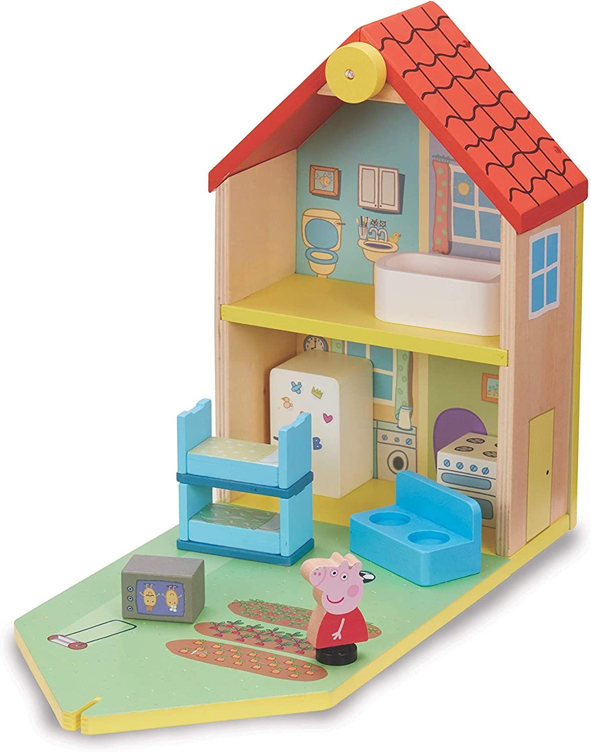 eOne Spielfigur Peppa Wutz Holz Spielzeug - Familienhaus (mit Figuren & Acc günstig online kaufen