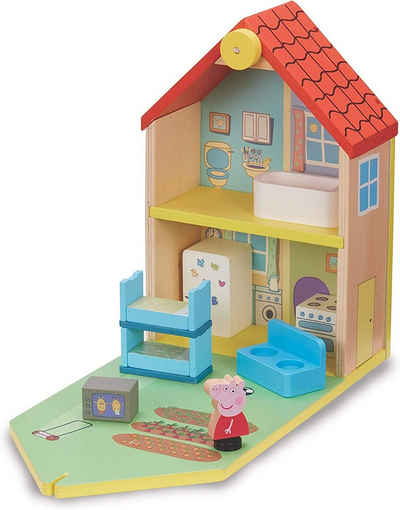 eOne Spielfigur Peppa Wutz Holz Spielzeug - Familienhaus (mit Figuren & Accessoires)