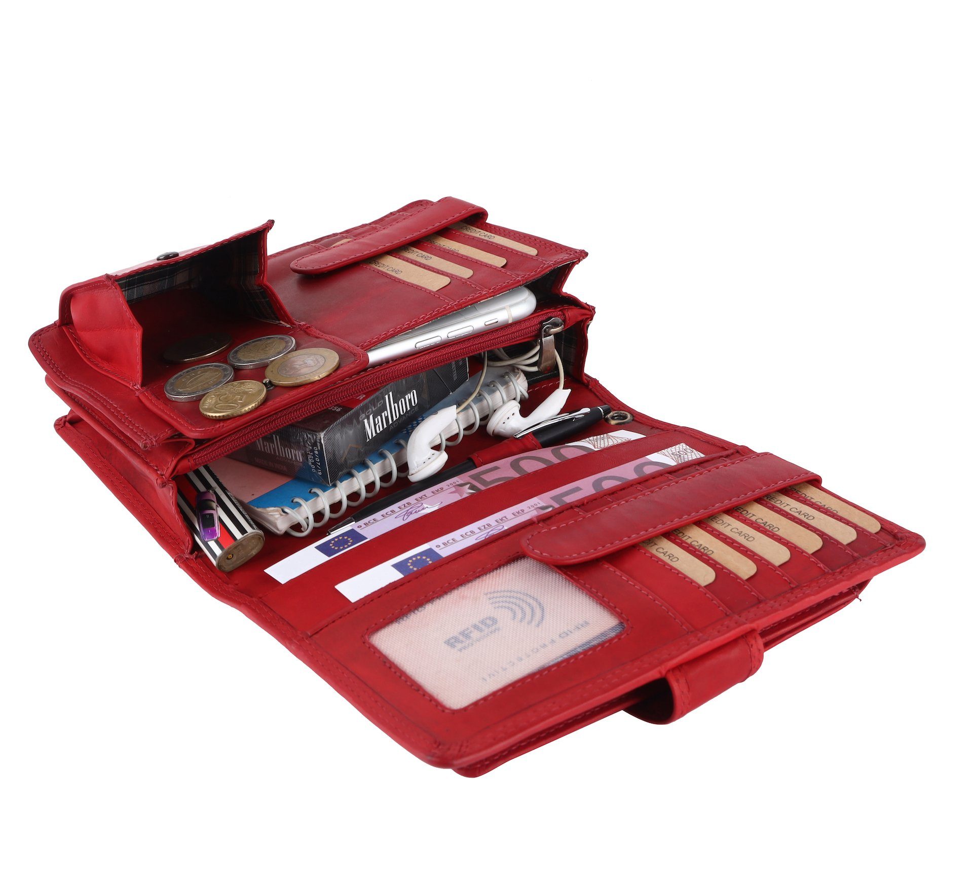Benthill Reisetasche Echt Leder Reisebrieftasche Dokumententasche günstig online kaufen