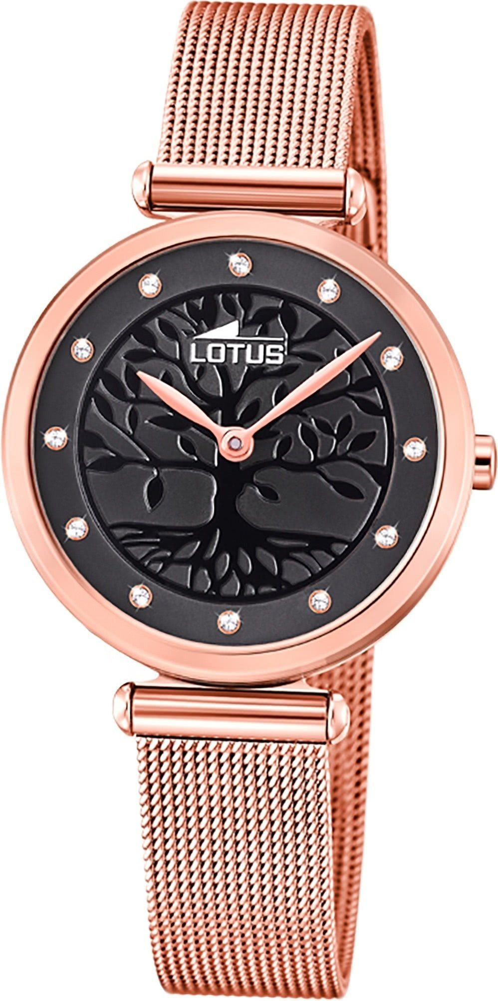 Damen Uhren Lotus Quarzuhr D2UL18710/3 LOTUS Edelstahl Damen Uhr 18710/3, Damenuhr mit Edelstahlarmband, rundes Gehäuse, klein (