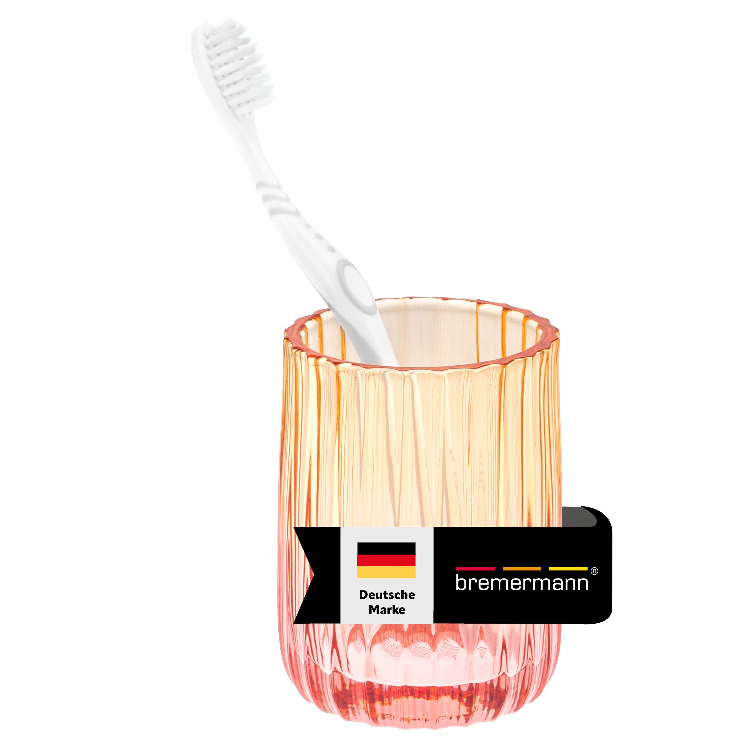 bremermann Zahnputzbecher Zahnputzbecher aus Glas, Zahnbürstenhalter, günstig online kaufen