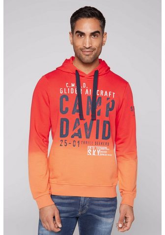 CAMP DAVID Sportinis megztinis su gobtuvu su Farb...