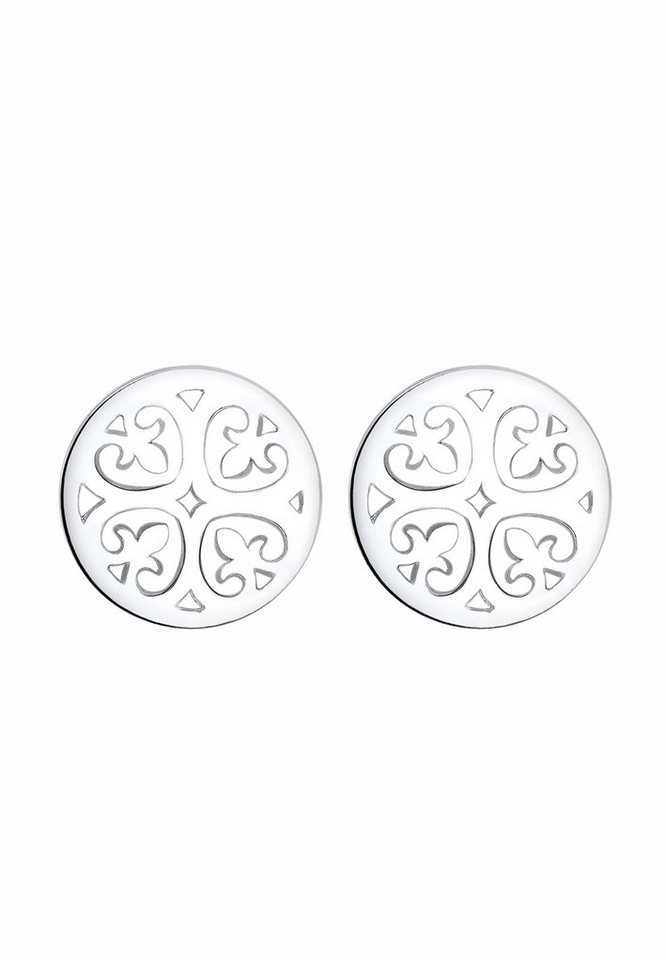 Elli Paar Ohrstecker Ornament Orientalisch Filigran 925 Silber, Ornament,  Schmuckstück hochglanzpoliert und anlaufgeschützt