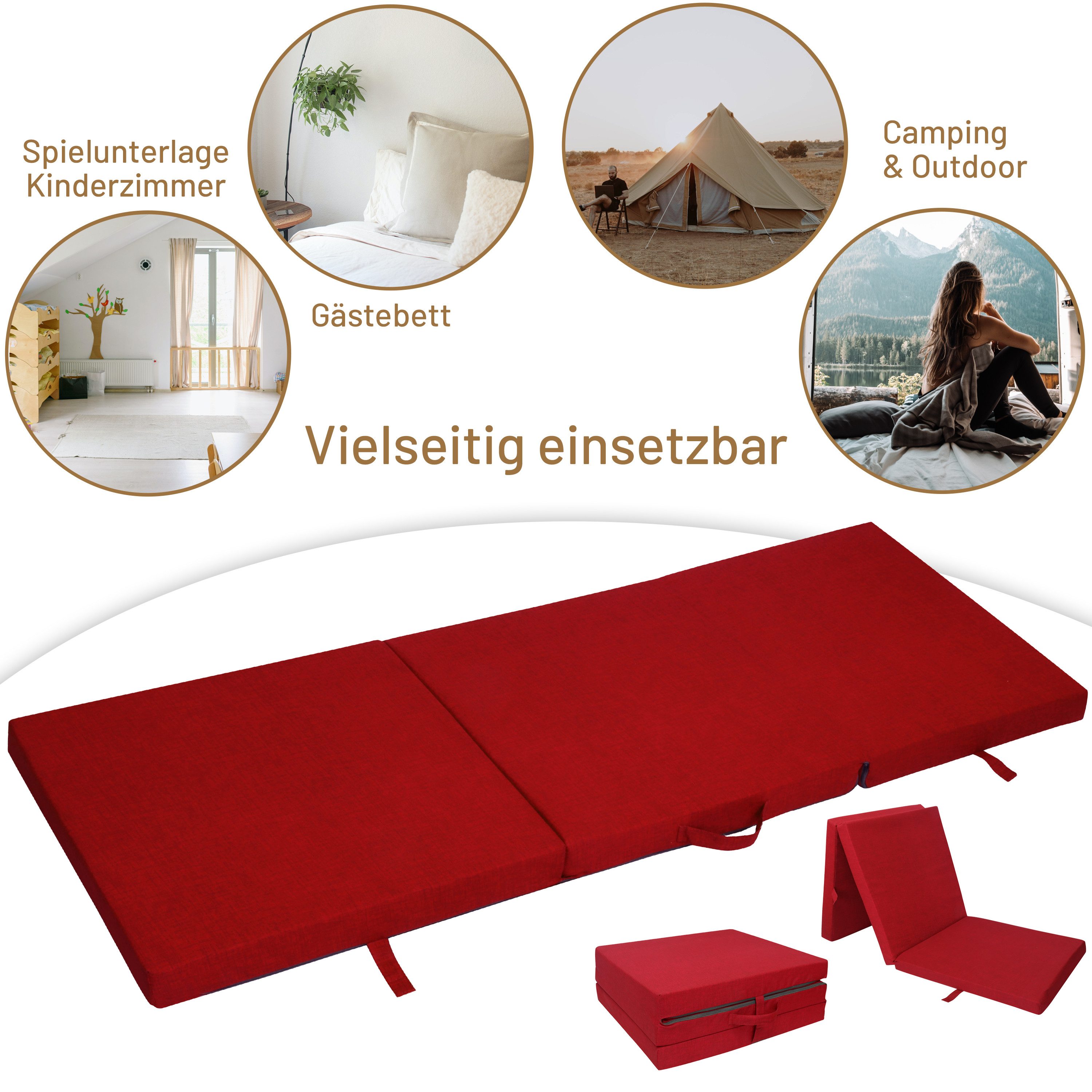 Klappmatratze Faltmatratze, RelaxXL, 7 cm hoch, günstig online kaufen