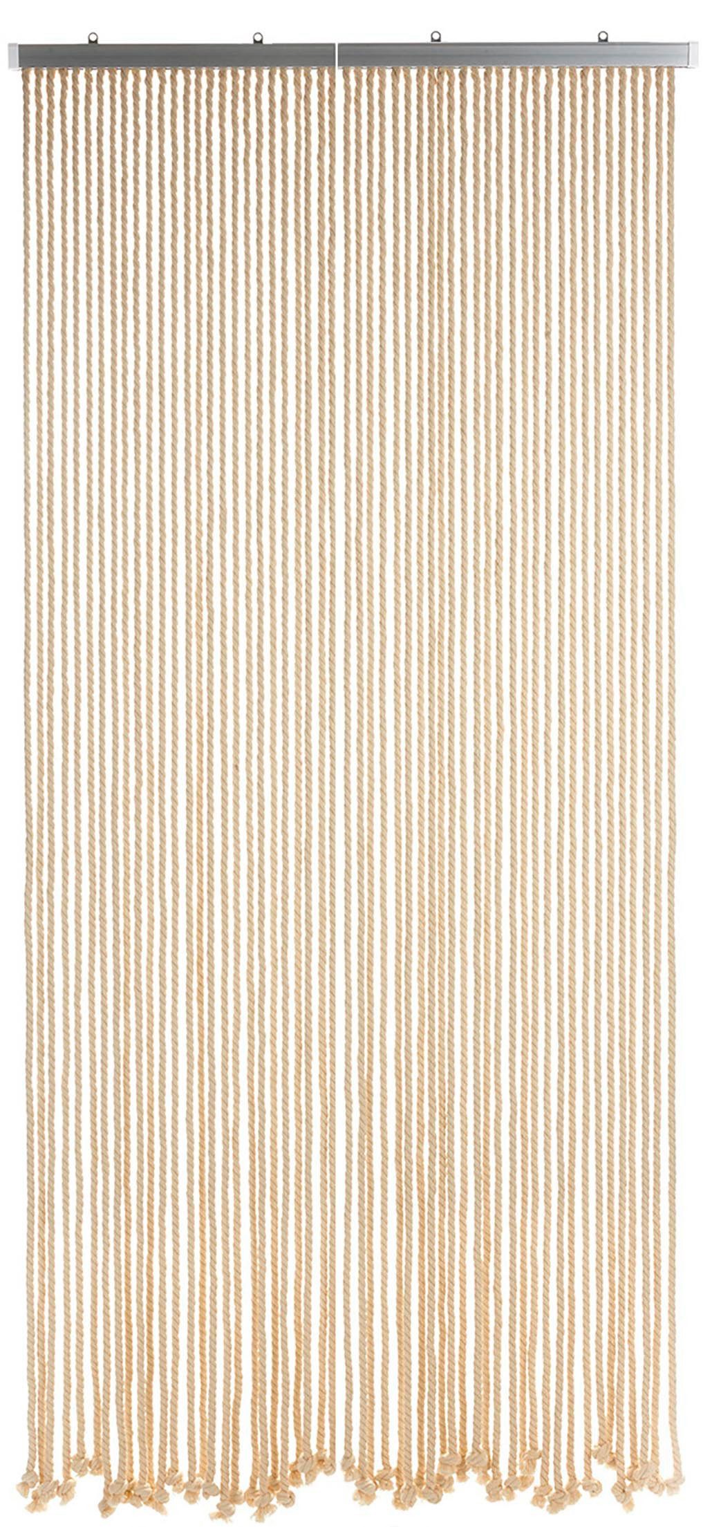Kobolo Türvorhang Seilvorhang MARITIM 56 Stränge geteilter Aluleiste (1 St) günstig online kaufen