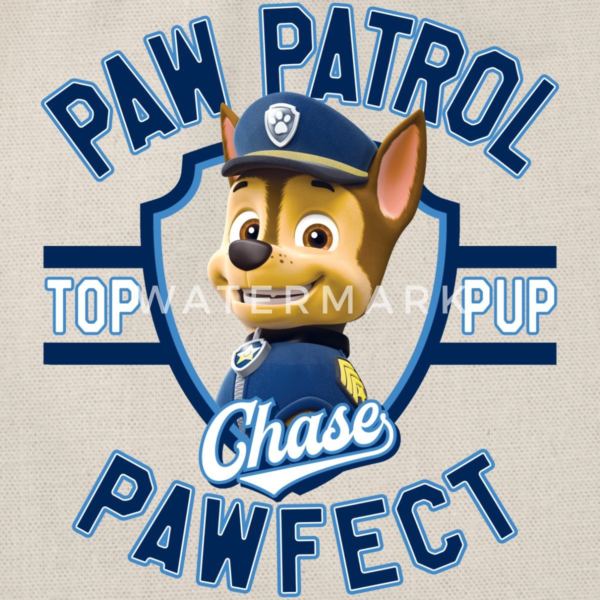 Spreadshirt Turnbeutel Paw Patrol Chase Pawfect Turnbeutel (1-tlg)