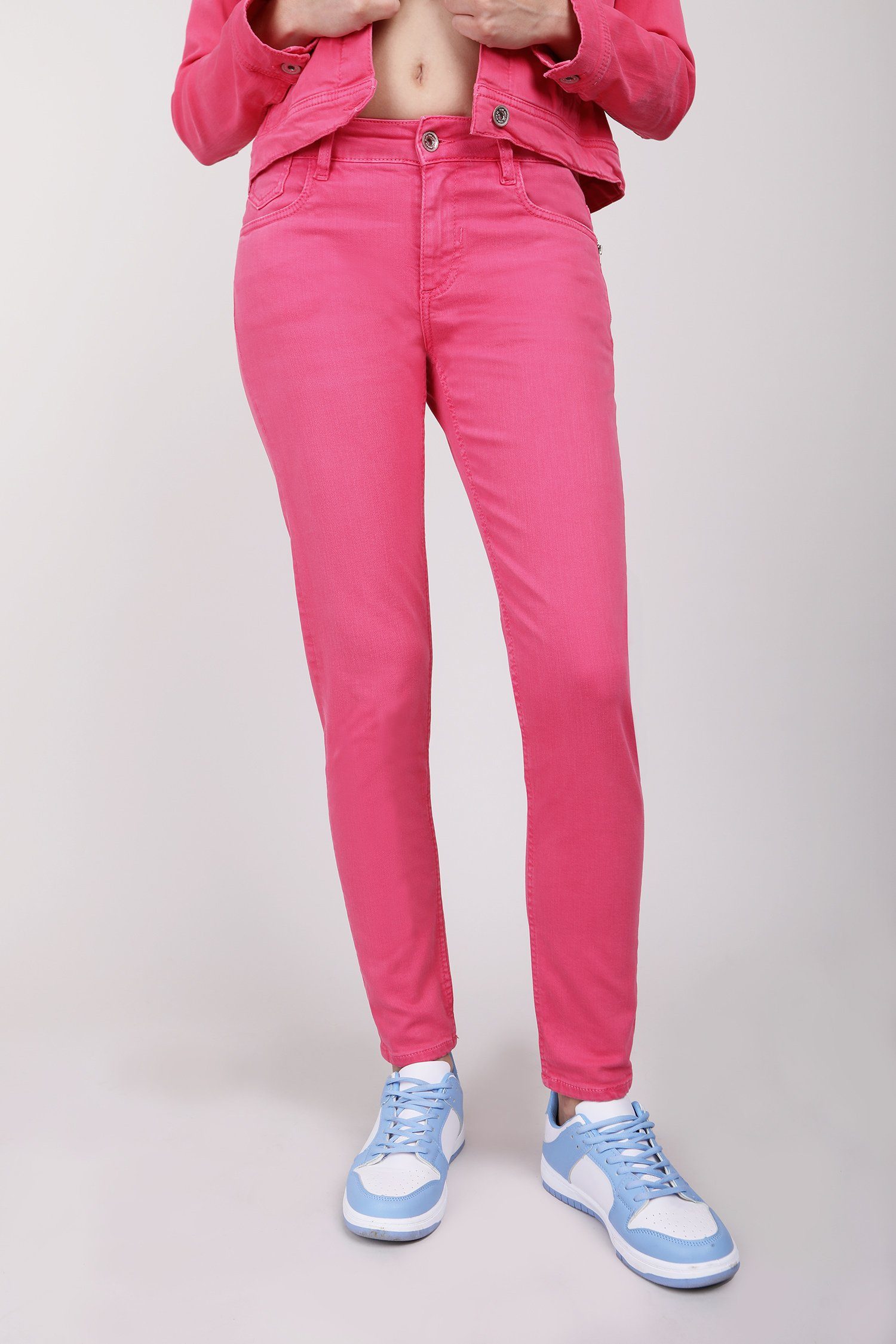 denim Fire FIRE BLUE Skinny-fit-Jeans Pants Blue - 4042 pink Colors Utility Chloe Skinny