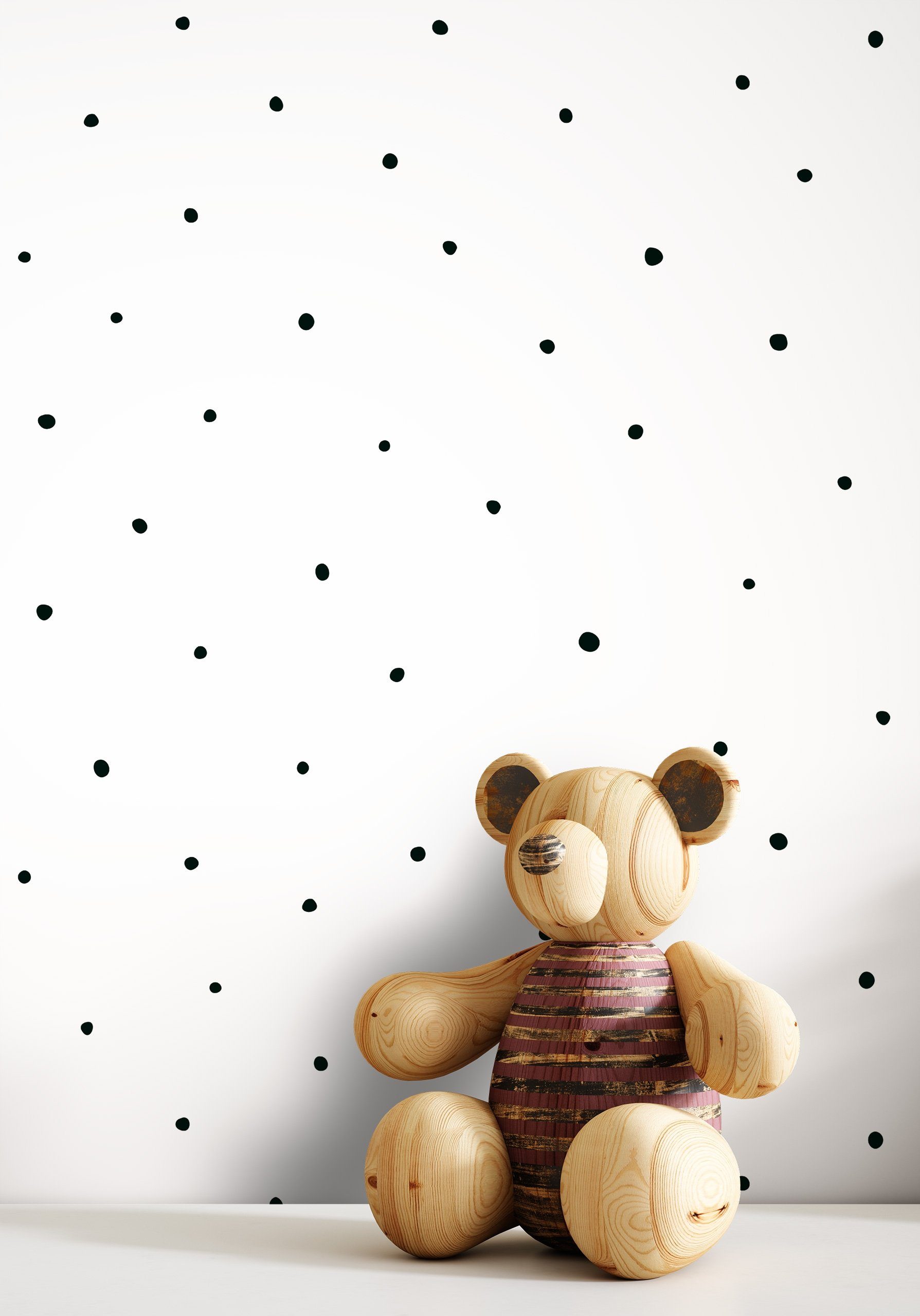 Newroom Vliestapete, Weiß Tapete Kinder Punkte - Kinderzimmertapete Punktetapete Schwarz Grafisch Geometrisch Gepunktet Pünktchen für Kinderzimmer Jugendzimmer Babyzimmer. € 29,99, (€ 5,63 pro 1 qm).