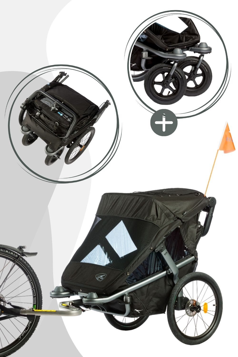 tfk Jogger-Kinderwagen, Farbe: Schwarz