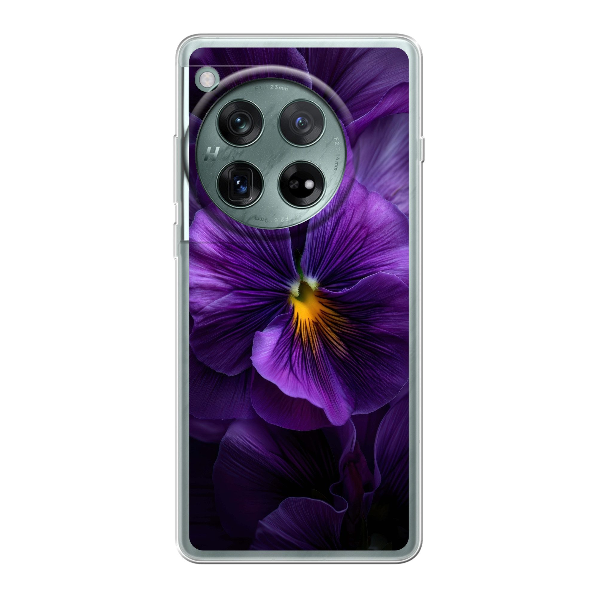 MuchoWow Handyhülle für OnePlus 12 Lila - Violine - Tiefe, Handy Case, Silikon, Bumper Case Dünn