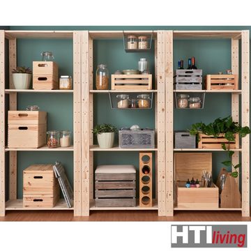 HTI-Living Aufbewahrungsbox Allzweckkiste mit Deckel Ordnungsbox 40x30x14 (Stück, 1 St., 1x Aufbewahrungskiste), Aufbewahrungsbox Holzkiste