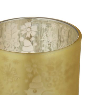 relaxdays Teelichthalter Teelichtgläser gold silber im 12er Set