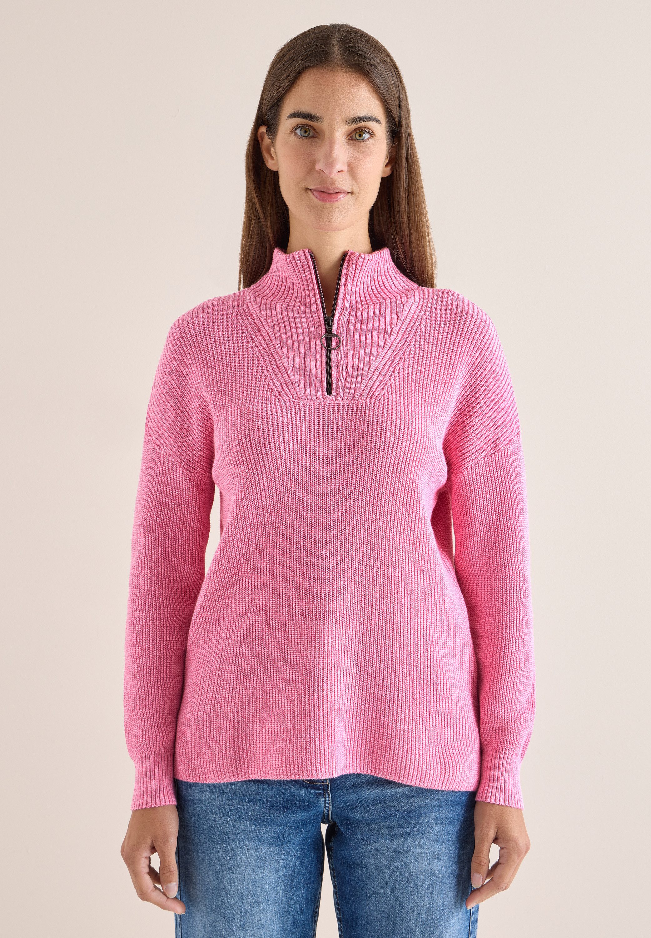 CECIL Strickpullover aus reiner Baumwolle günstig online kaufen