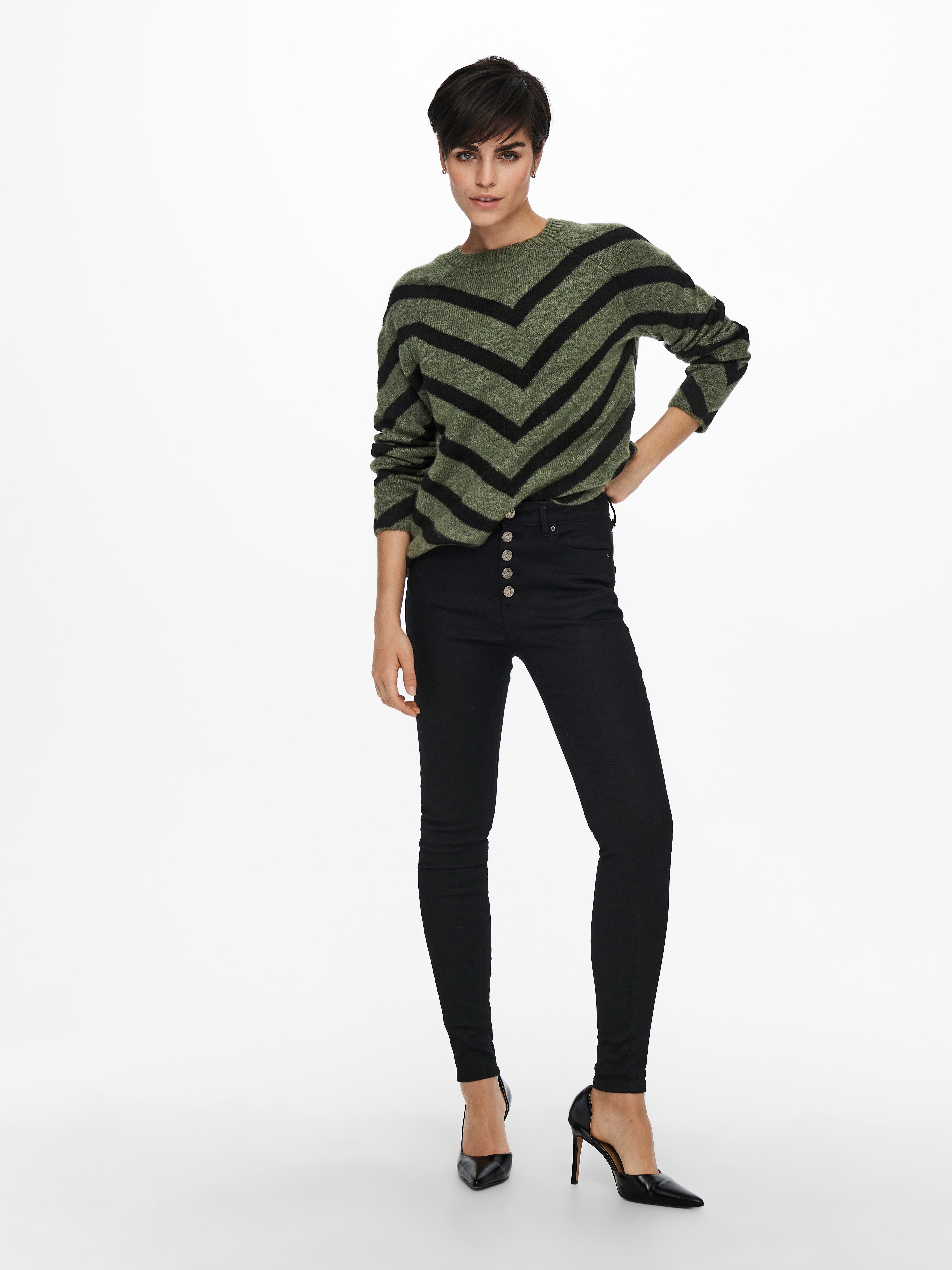 ONLY Strickpullover ONLELIZA L/S PULLOVER KNT NOOS Kunstfaser, regular fit