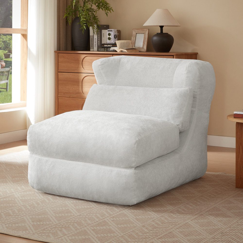 BBWL Sofa mit verstellbarer Liegefunktion, Wohnzimmer- und Schlafzimmermöbel, Fashion Design Chenille Relaxsessel, komfortabel und langlebig