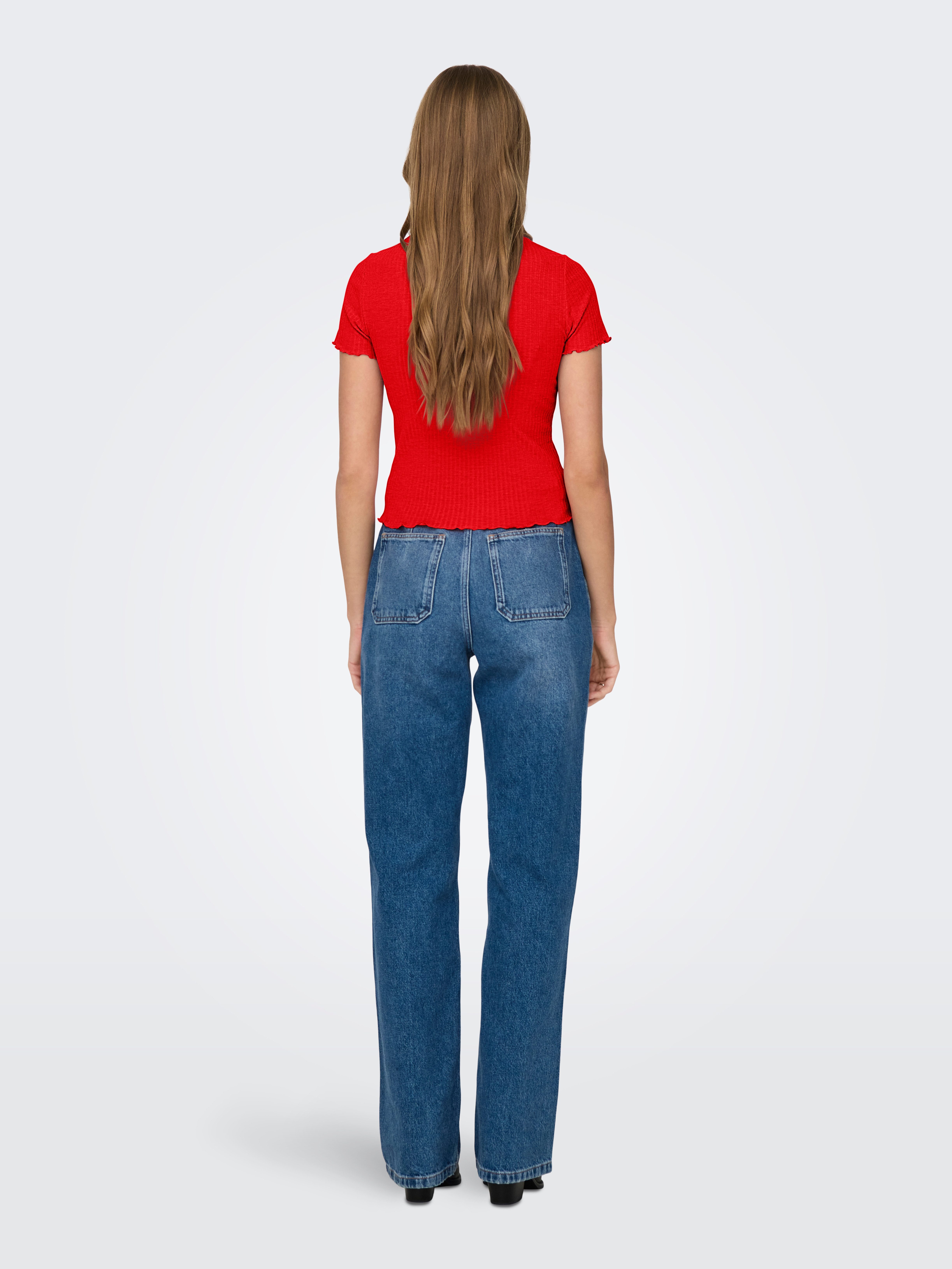 ONLY Rundhalsshirt ONLEMMA S/S SHORT TOP NOOS JRS Rundhals, modisch, regula günstig online kaufen