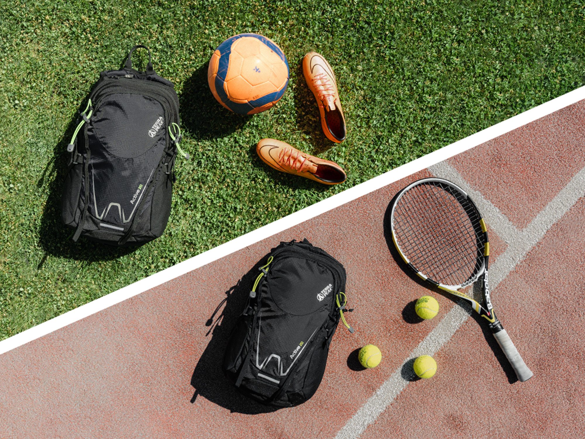 Terra Peak Sportrucksack Active 20, 20L klein mit YKK Reißverschluss Trekkingrucksack mit Hüftgurt