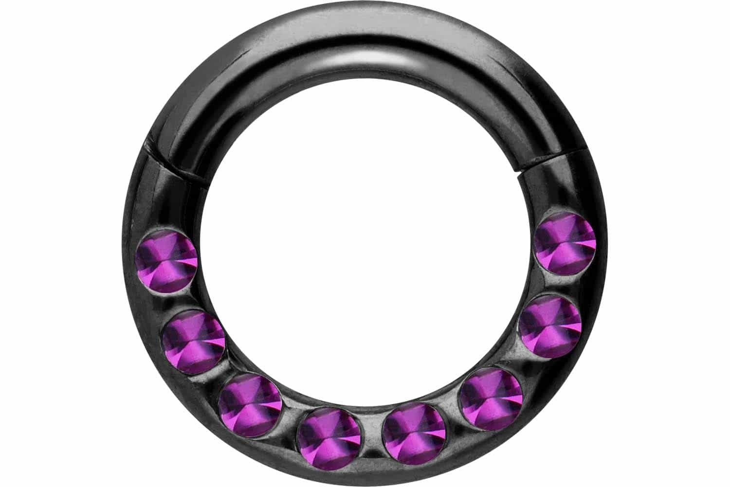 PIERCINGLINE Nasenpiercing Chirurgenstahl Segmentring Clicker KRISTALLE + E günstig online kaufen