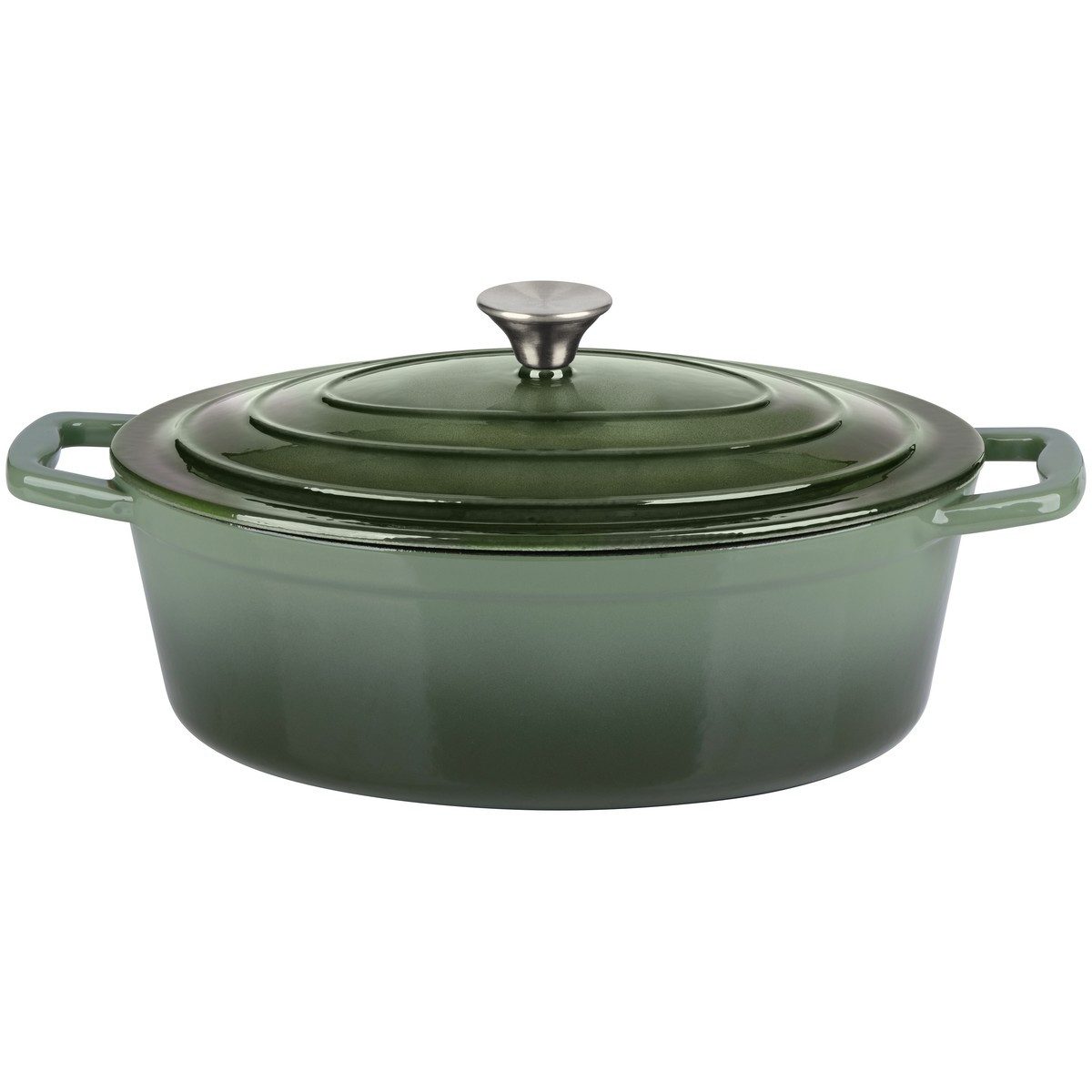 Alpina Grillpfanne Alpina Bräter 33cm Graueisen grün