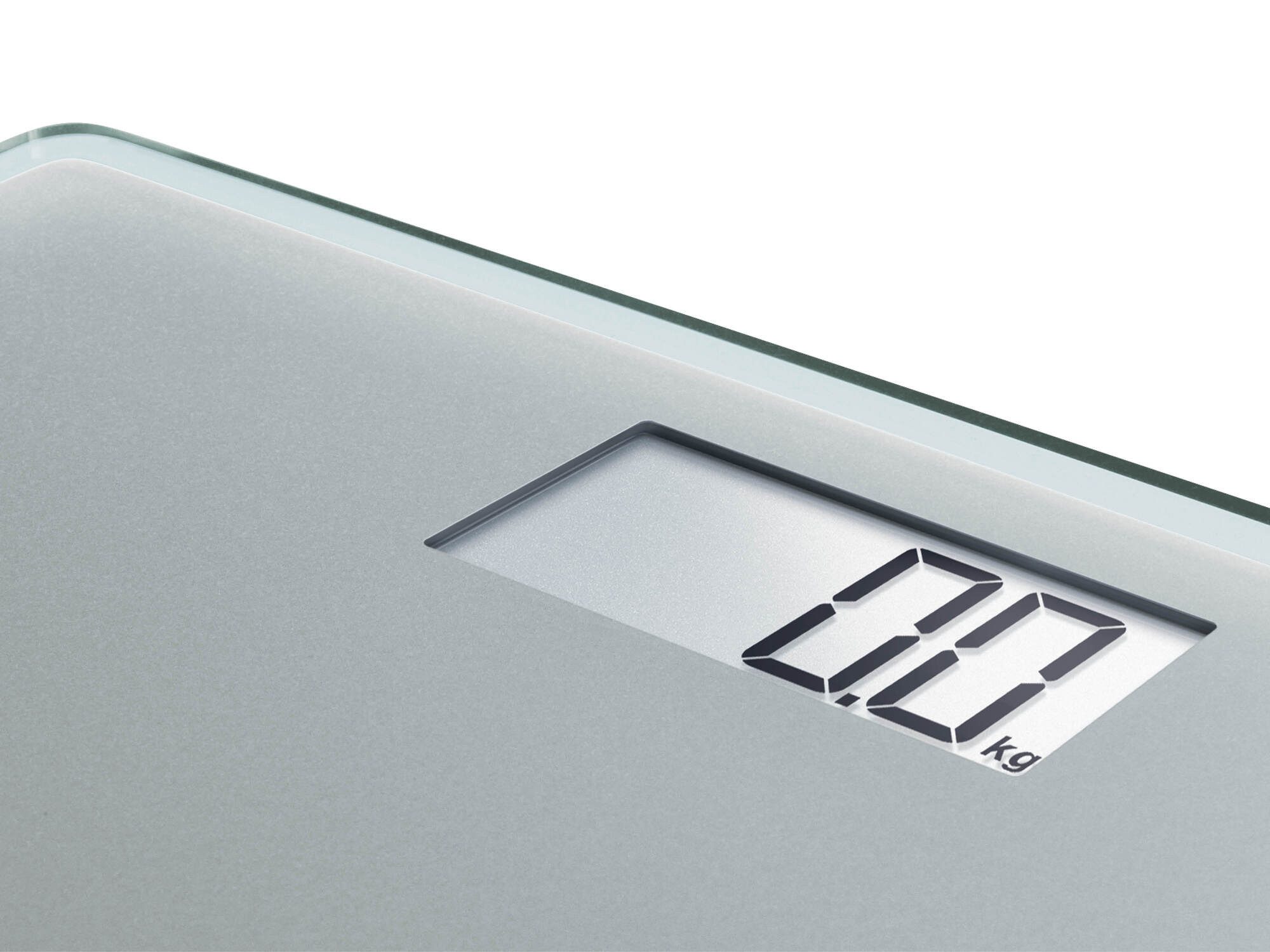 Soehnle Personenwaage Style Sense Compact 300, 1-tlg., LCD-Anzeige, flaches Design, bis 180kg, kg/lb/st, inkl. Batterien – Bild 4 von 5