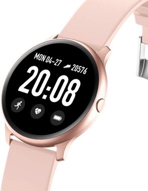 Maxcom Smartwatch Fit FW32 Neon Schlafüberwachung, Cardio, wasserdicht rosa Smartwatch, 1-tlg.