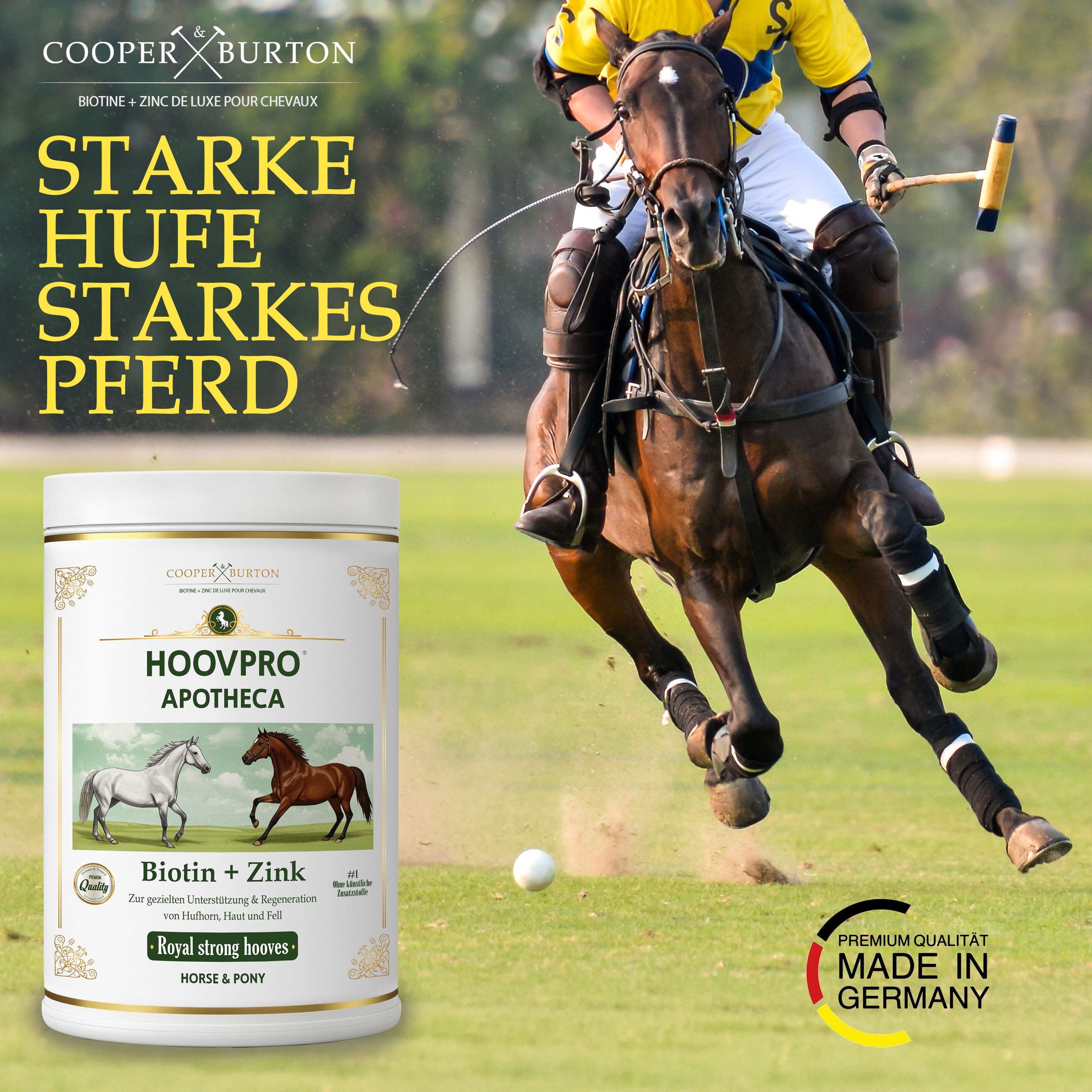 Cooper&Burton Biotin Zink Pro Complex 750 g – Hochdosierte für Pferde & Ponys, Ergänzungsfutter für: Pferd, Pony – Bild 2 von 5