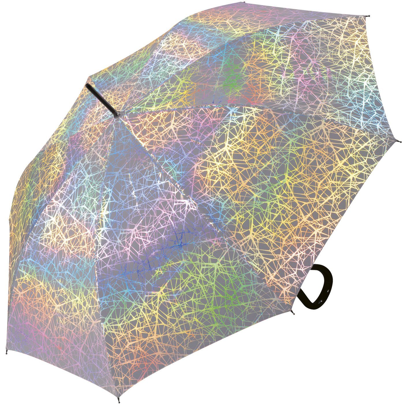 Pierre Cardin Langregenschirm schimmernde für Auftritt Damen-Regenschirm mit großer großen ganz Perlmut-Effekte Auf-Automatik, den