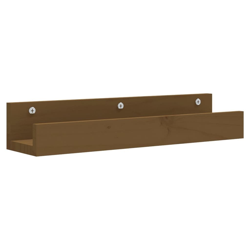 vidaXL Regal Wandregale 2 Stk. Honigbraun günstig online kaufen