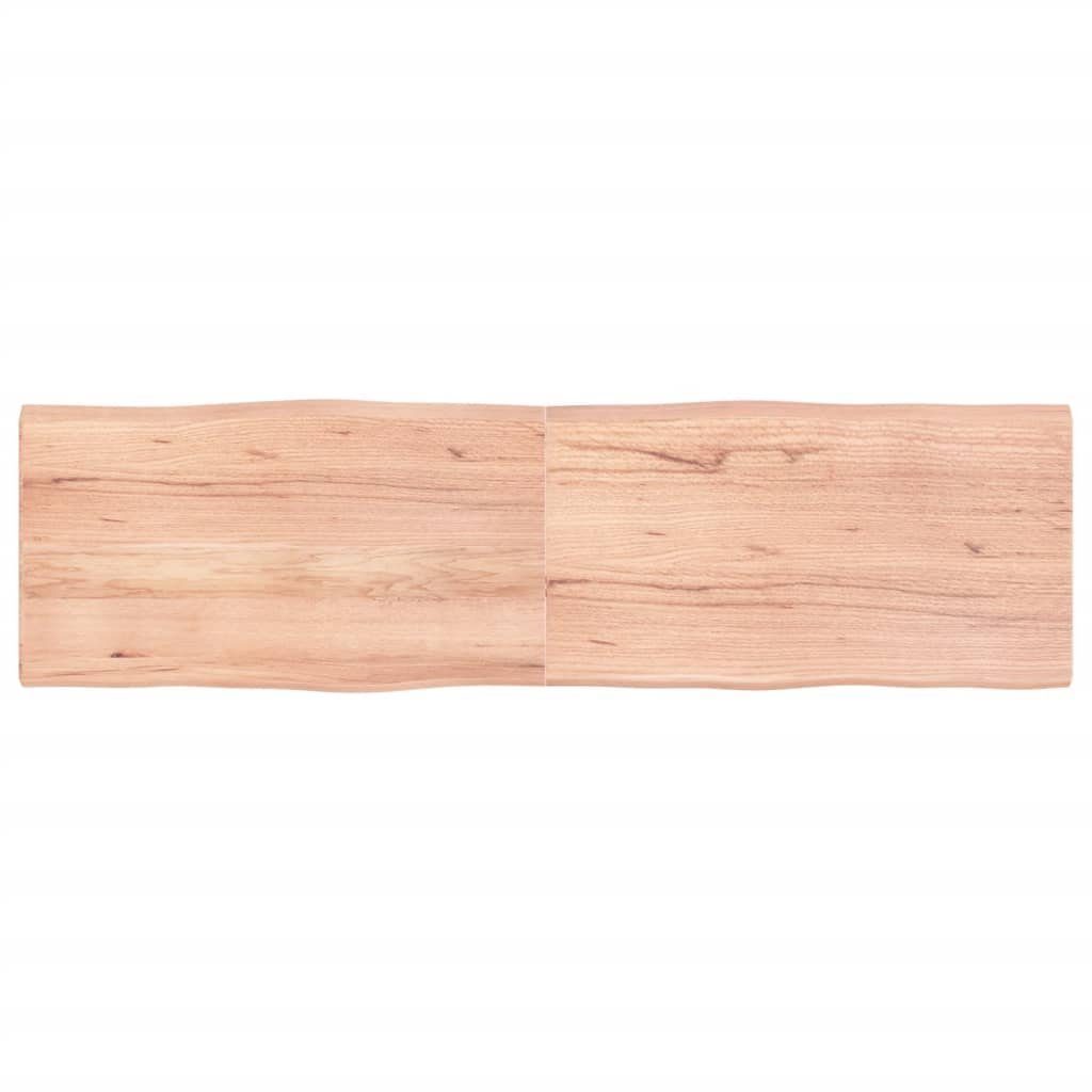 furnicato Tischplatte 180x50x(2-4) cm Massivholz Behandelt Baumkante (1 St)