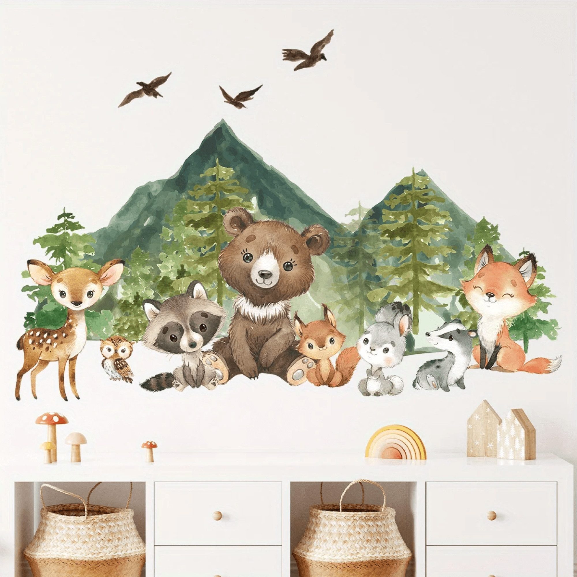 Montegoni Wandsticker Kinder Tier Wandaufkleber Dekoration günstig online kaufen