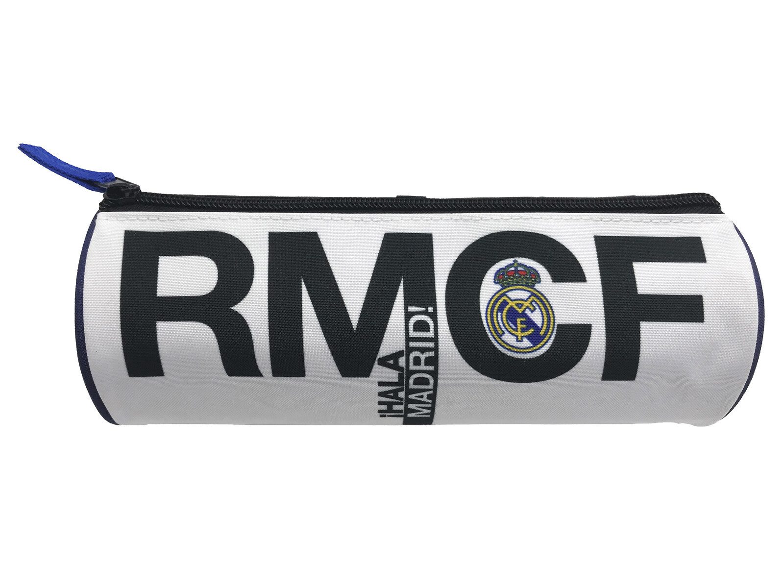 Real Madrid Federmäppchen 22 × 12 cm rundes Mäppchen mit Reißverschluss für Schule und Büro, (1-tlg)