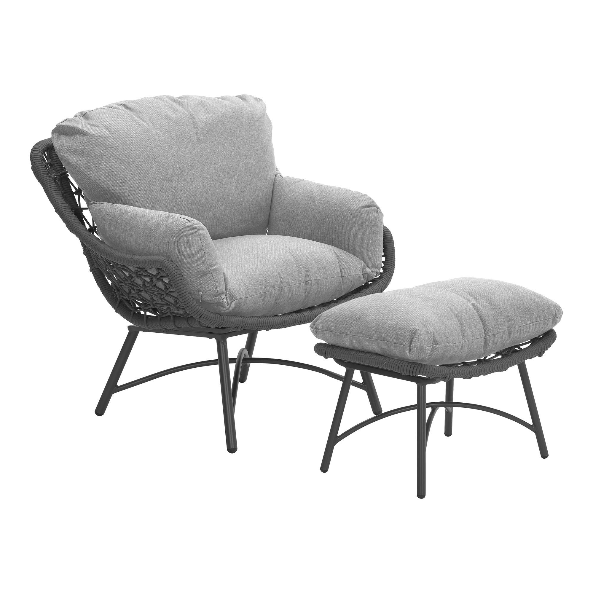 GMD Living Relaxsessel LOGAN, sehr breiter und gemütlicher Sessel mit hohem Sitzkomfort schwarz