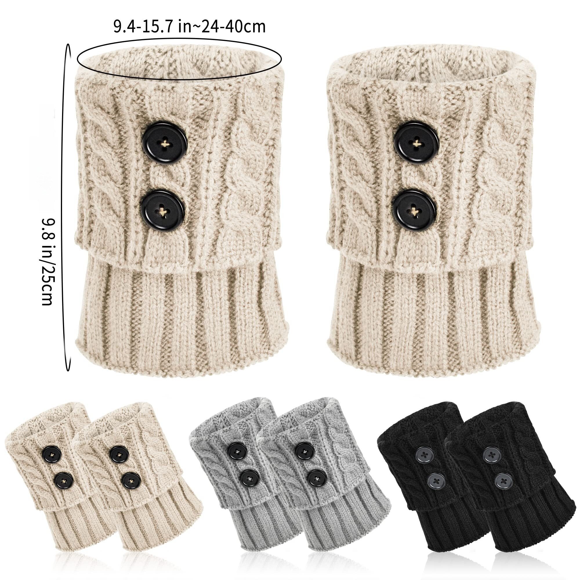 FOUORTUNATE-BEE Beinstulpen Damen Beinstulpen Strick 3er Set – Warm & dekor günstig online kaufen