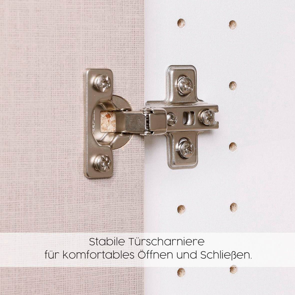 rauch Drehtürenschrank Kleiderschrank Schrank Garderobe Wäscheschrank VOYAGER (in 3 verschiedenen Ausstattungen BASIC/CLASSIC/PREMIUM) mit 2 modernen Griffvaria – Bild 5 von 5