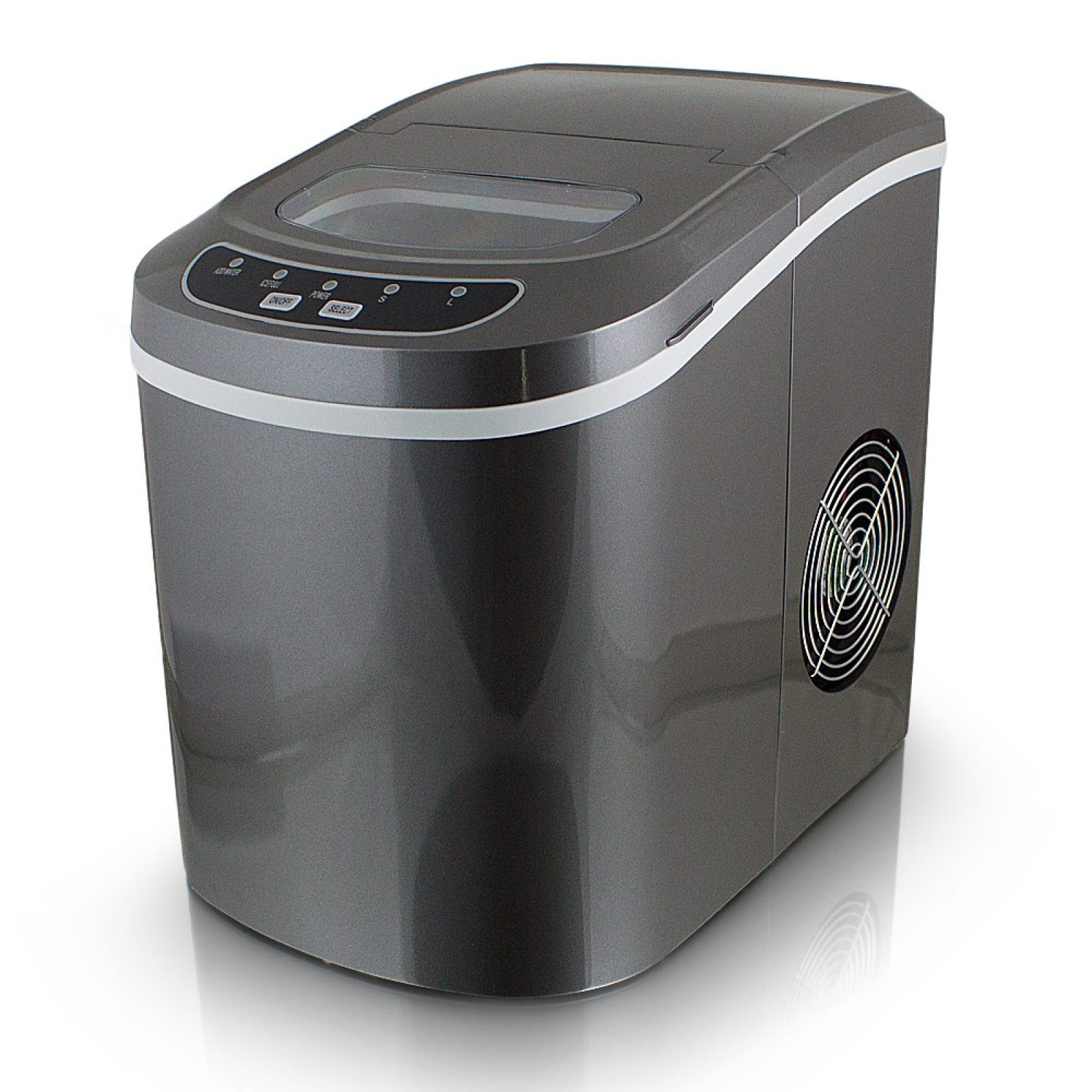 Bituxx Elektrischer Eiswürfelbereiter Eiswürfelmaschine Icemaker Grau, MS-15130