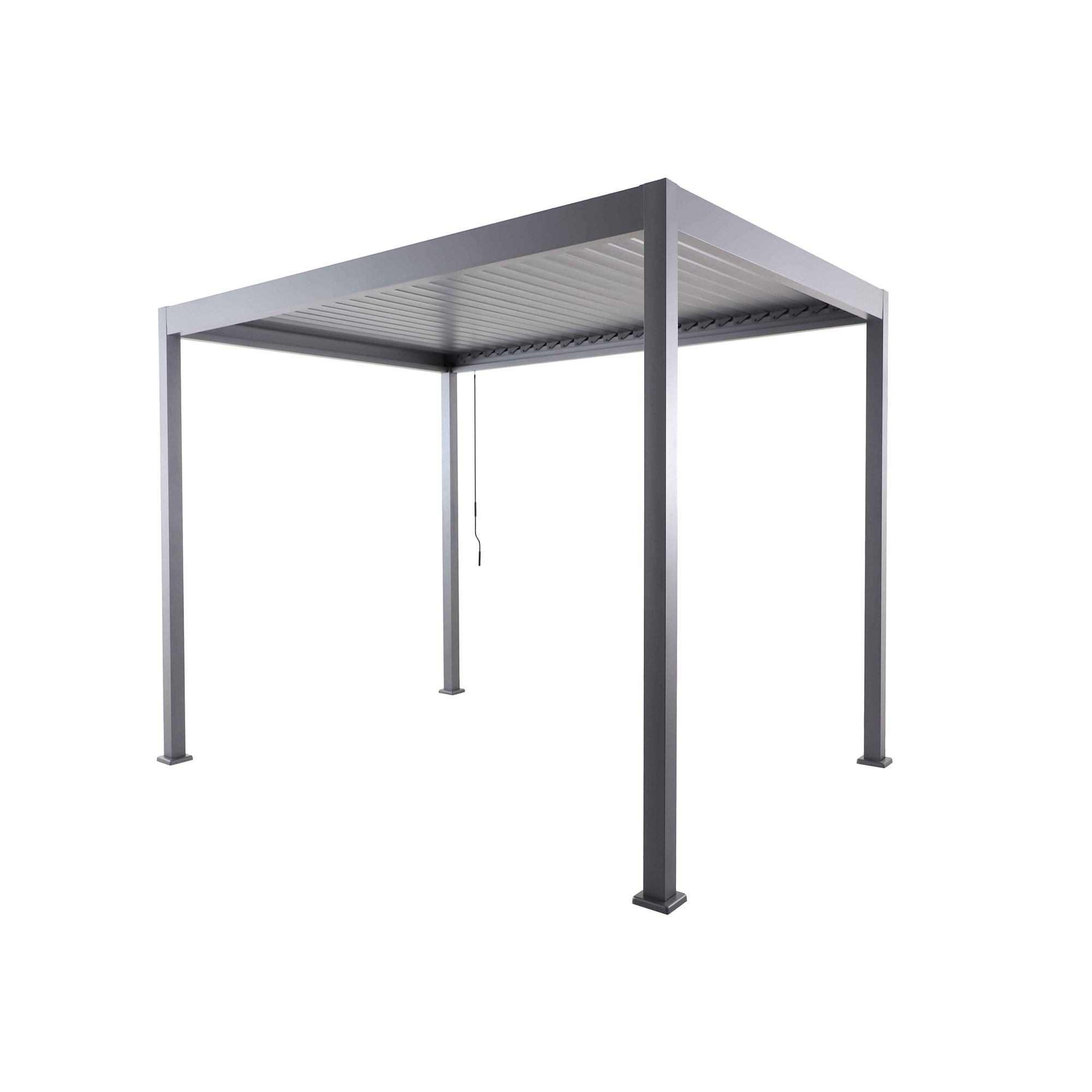 MWH Anbaupavillon LINO, 300x300 Verstellbare Lamellen, Wetterbeständig, UV-beständig