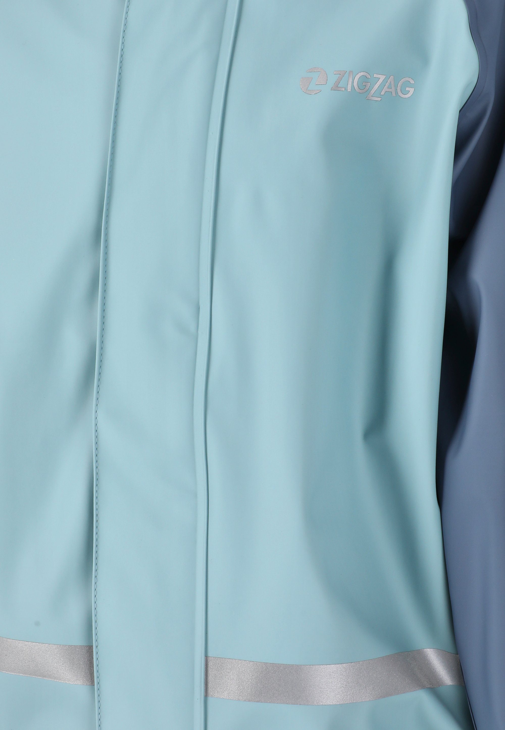 ZIGZAG GILBO, mit Regenanzug reflektierenden blau Elementen