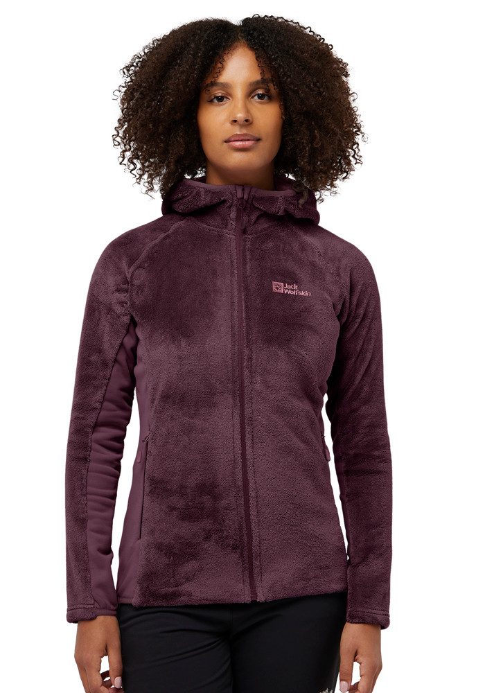 Jack Wolfskin Fleecejacke ROTWAND HOODED FZ W