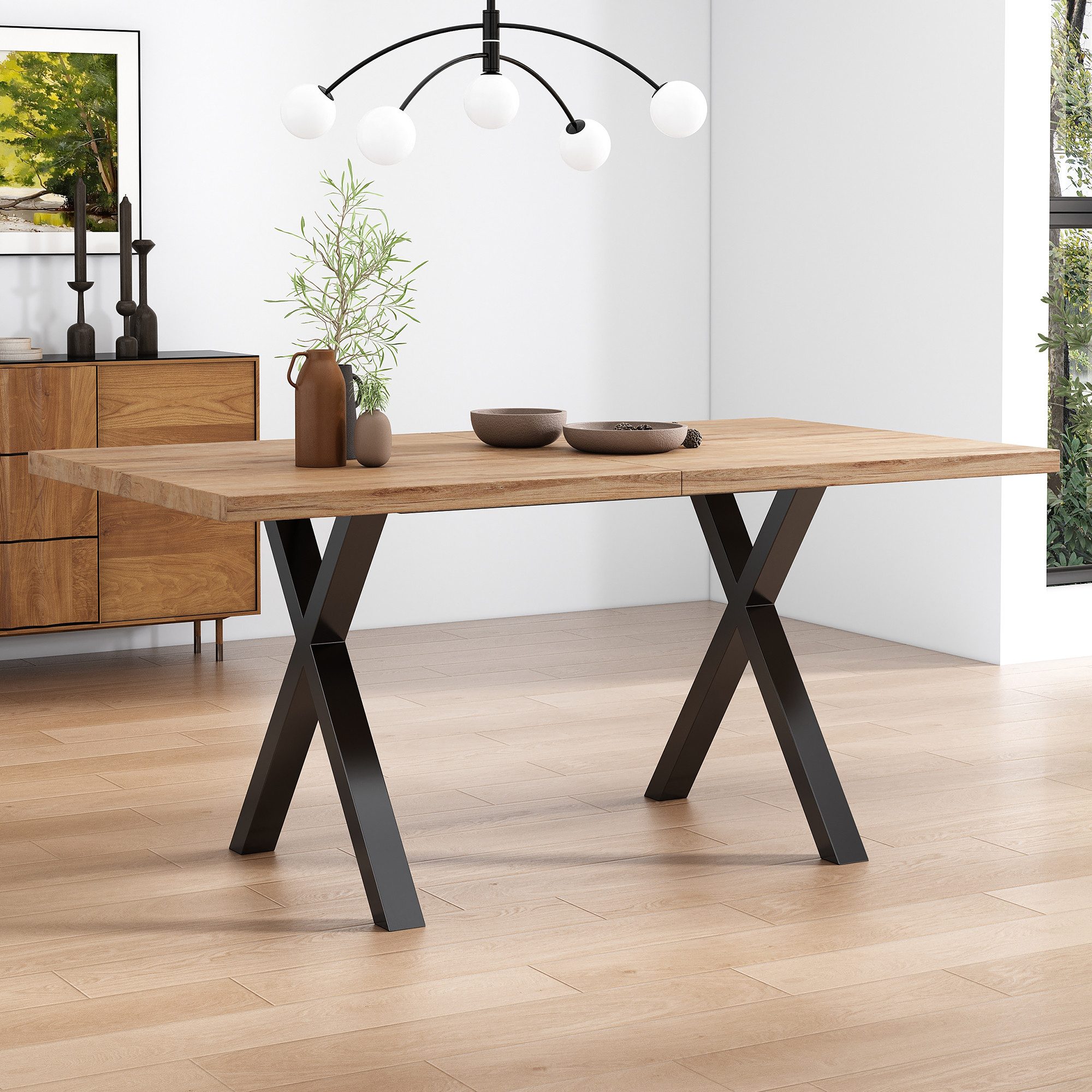 OKWISH Esstisch Esszimmertisch rechteckig Tisch (Schreibtisch, günstig online kaufen