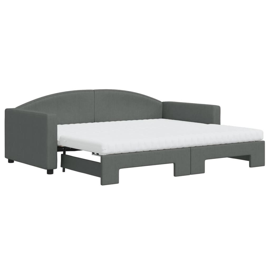 vidaXL Bett Tagesbett Ausziehbar mit Matratzen günstig online kaufen