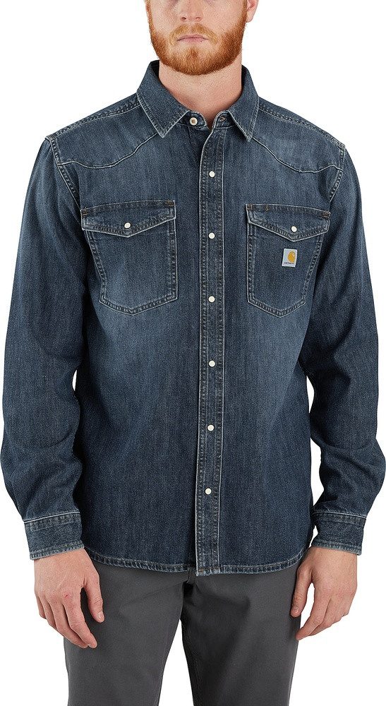 Carhartt Langarmhemd Denim L/S Snap 106429