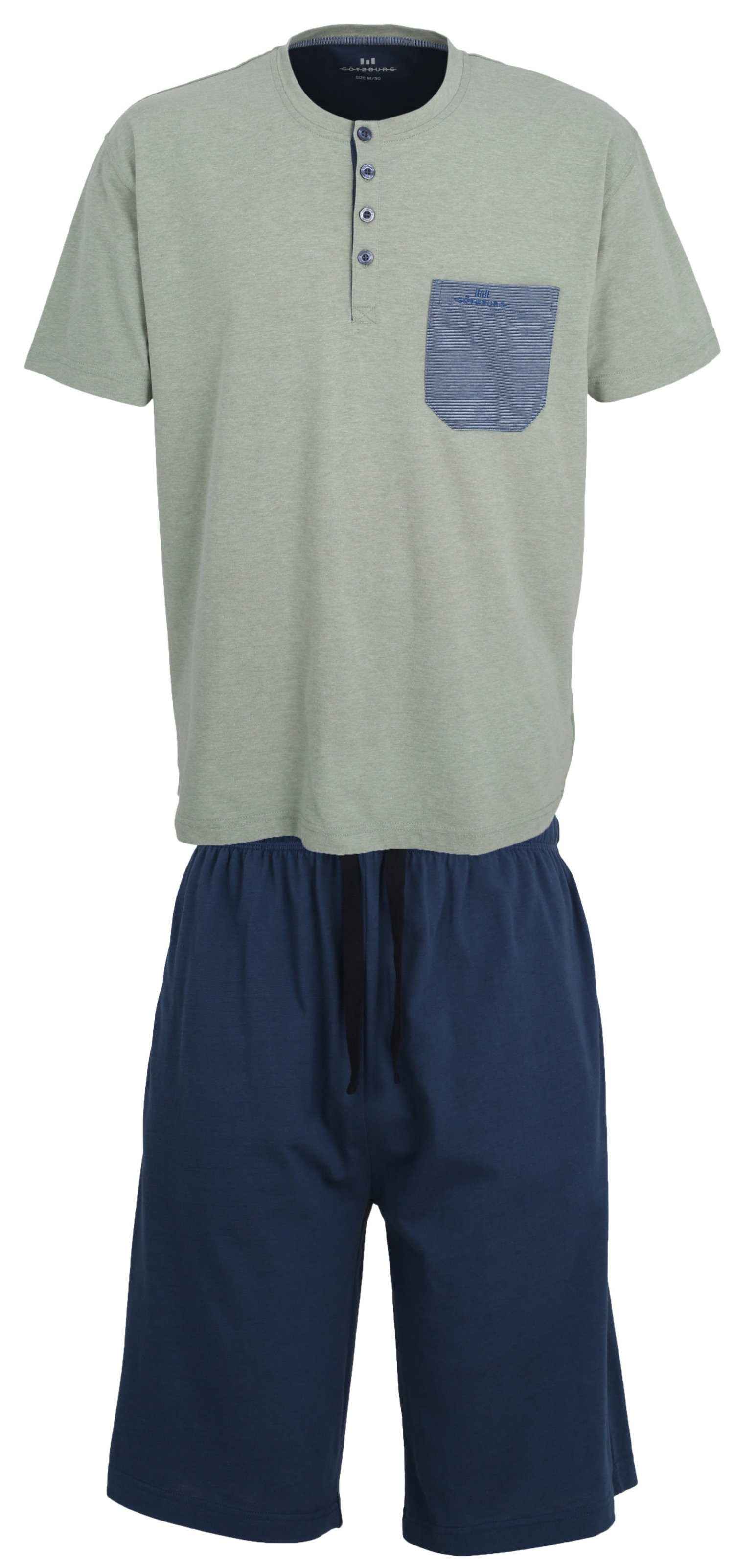 GÖTZBURG Pyjama Herren Schlafanzug Shorty