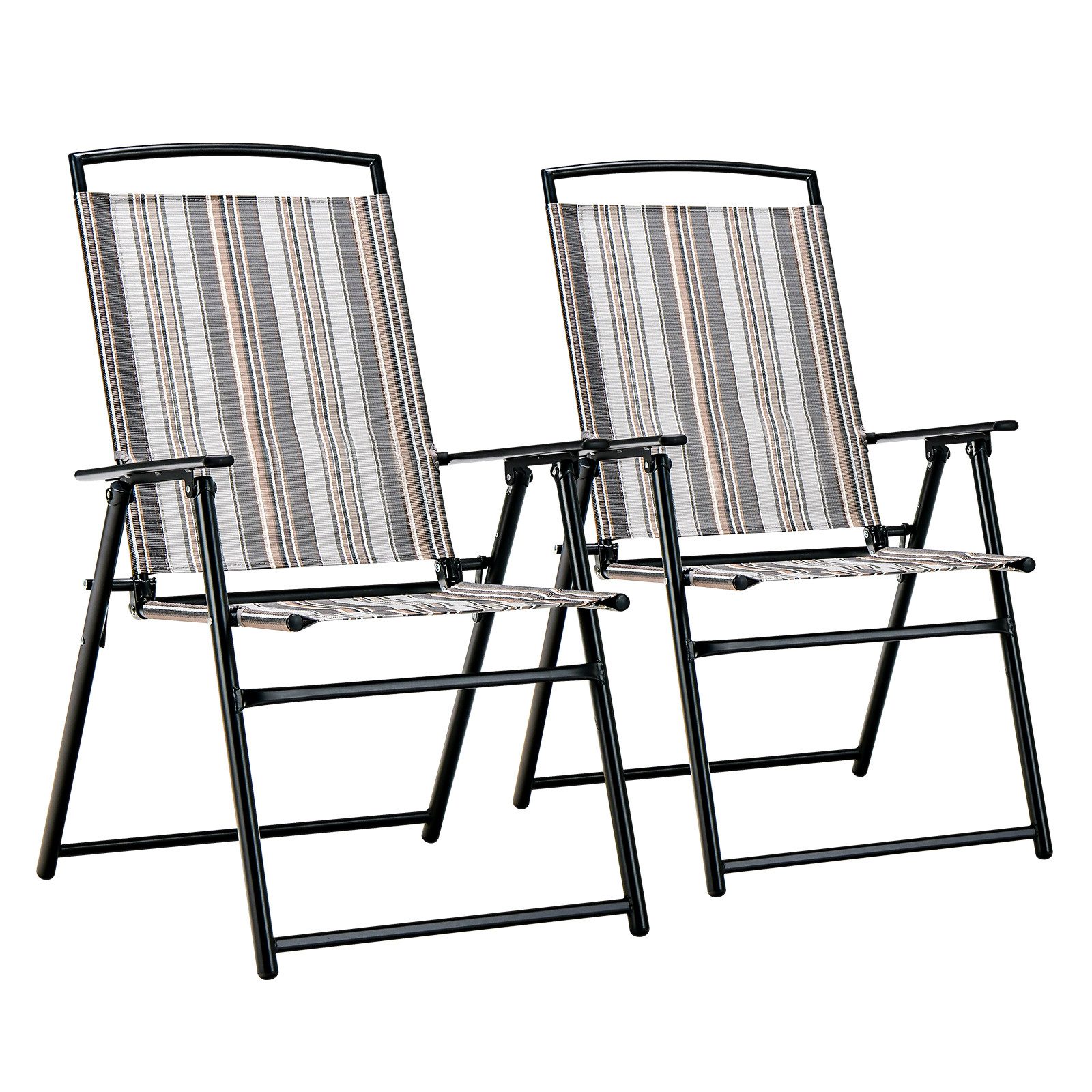 Gartenstuhl 2er Set Hochlehner Klappstuhl
