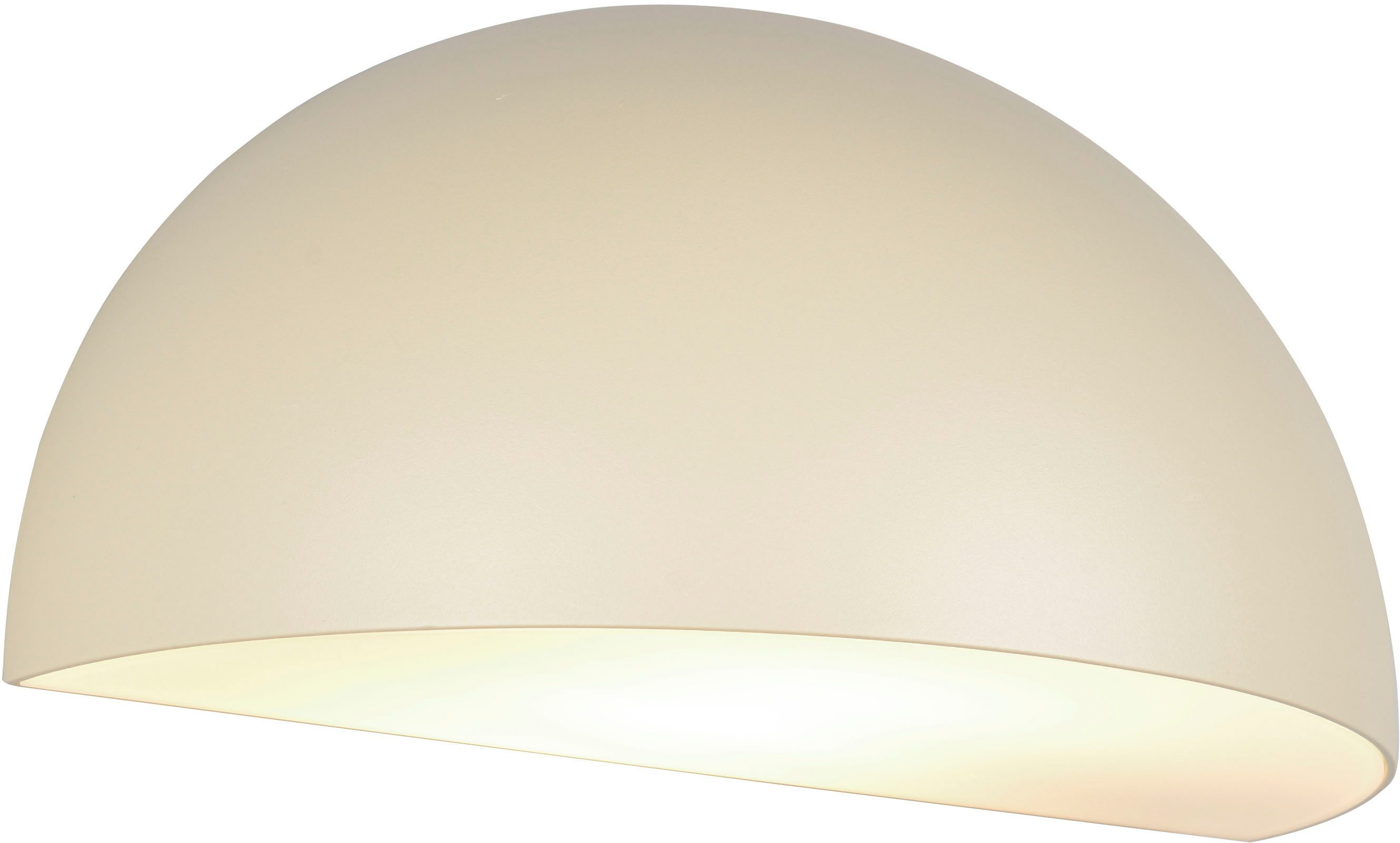 TRIO Leuchten Außen-Wandleuchte MAAS, Hauswand Leuchte Downlight kugelförmig Metall Aluminium IP44, Leuchtmittel wechselbar, warmweiß - kaltweiß, exkl 1x E27 max 10W, Breite 27cm Höhe 14cm, Leuchtmittel wechselbar
