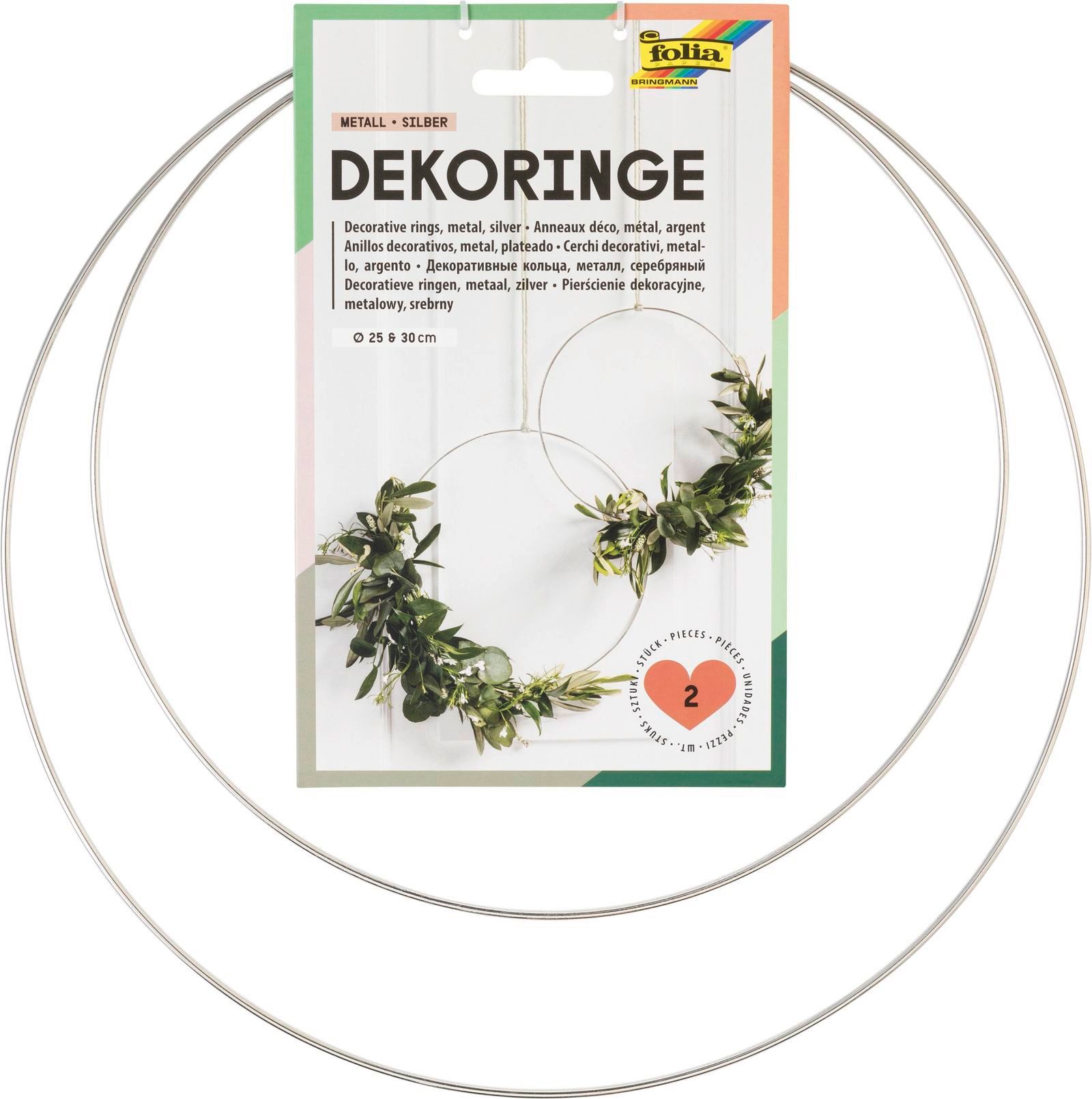 Folia Max Bringmann KG Dekoobjekt Dekoring-Set (2tlg)