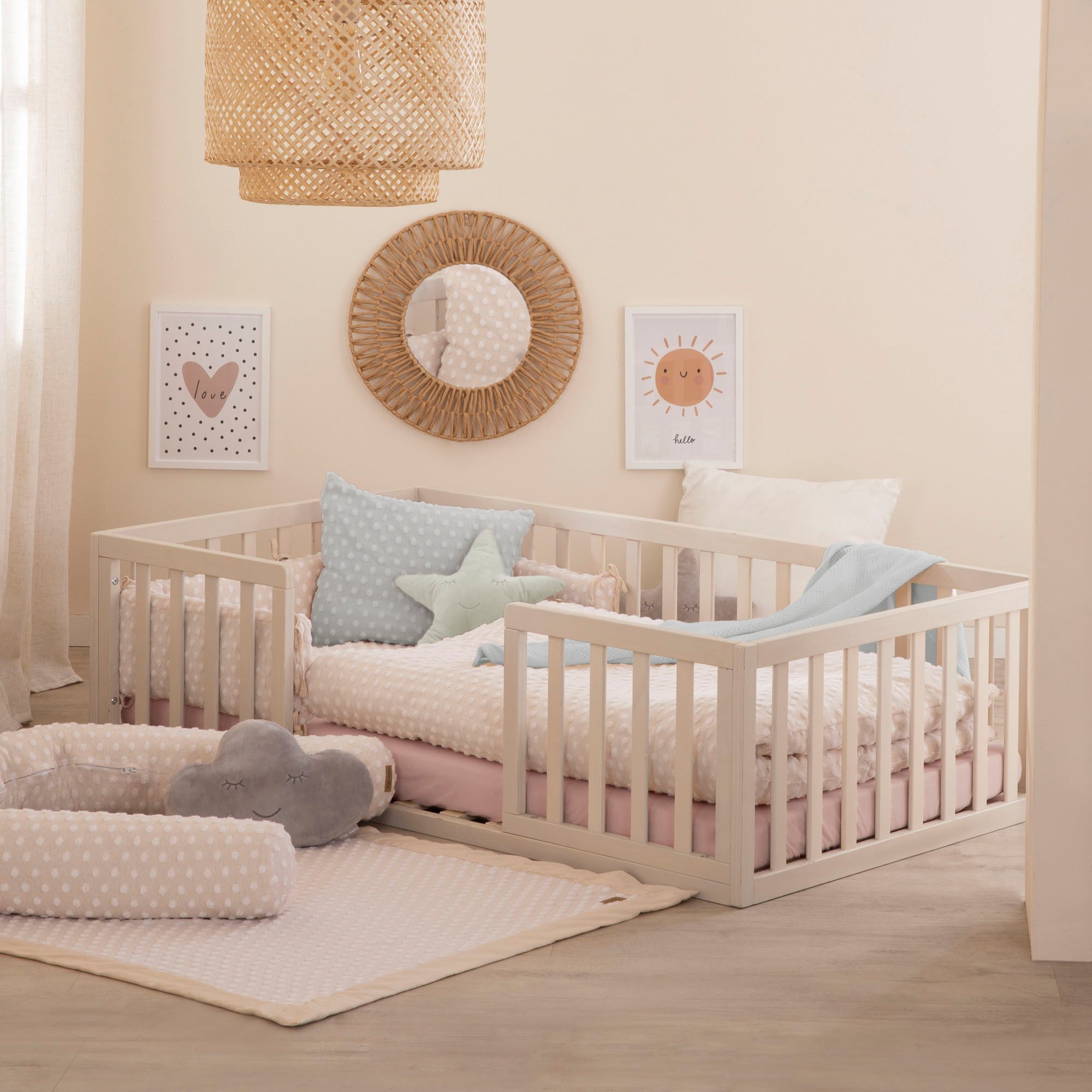 Babydecke Frosty Almond, Strickoptik, roba®